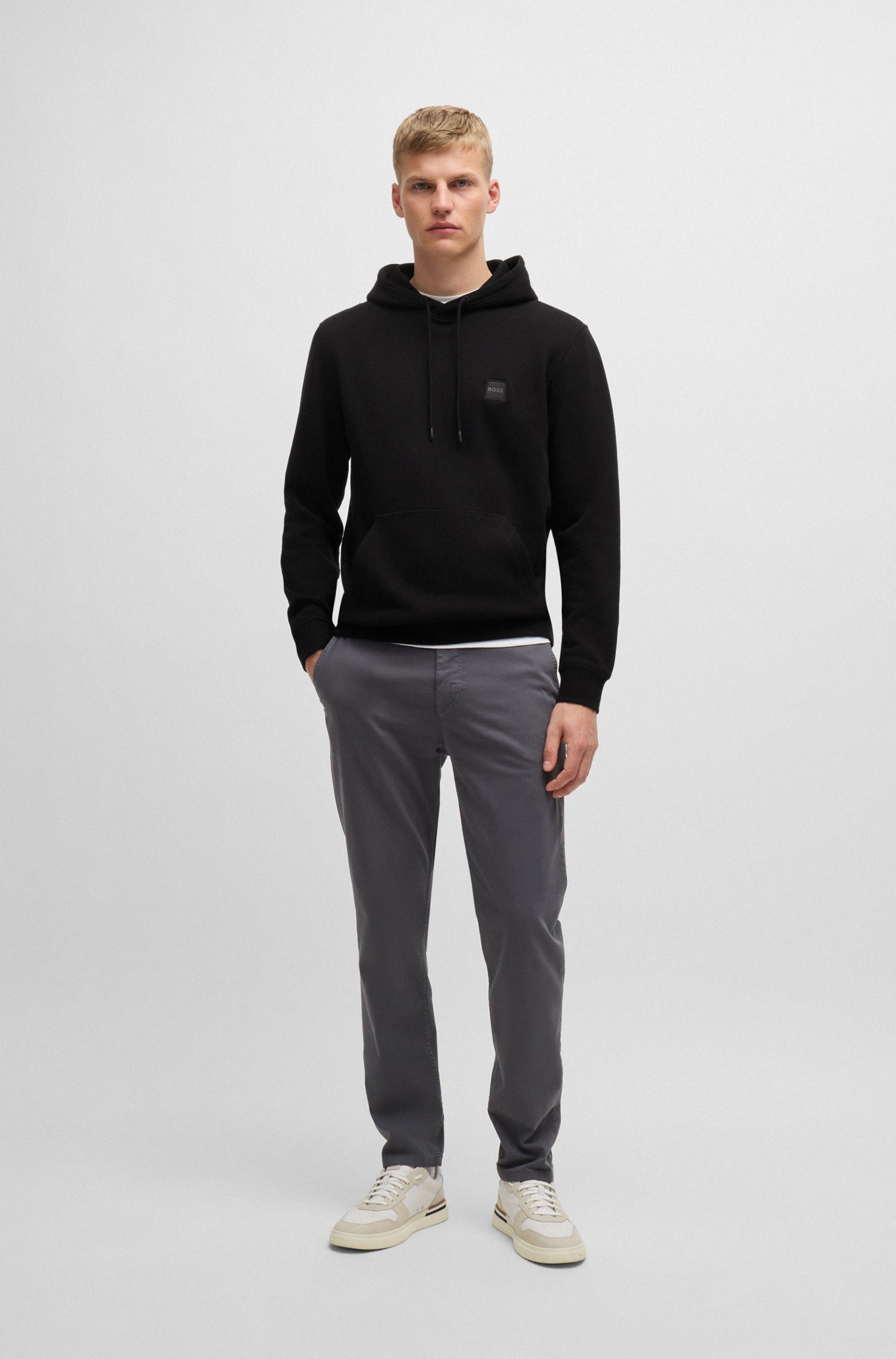 Boss Orange Hoodie Wetalk met geborduurd boss merkembleem