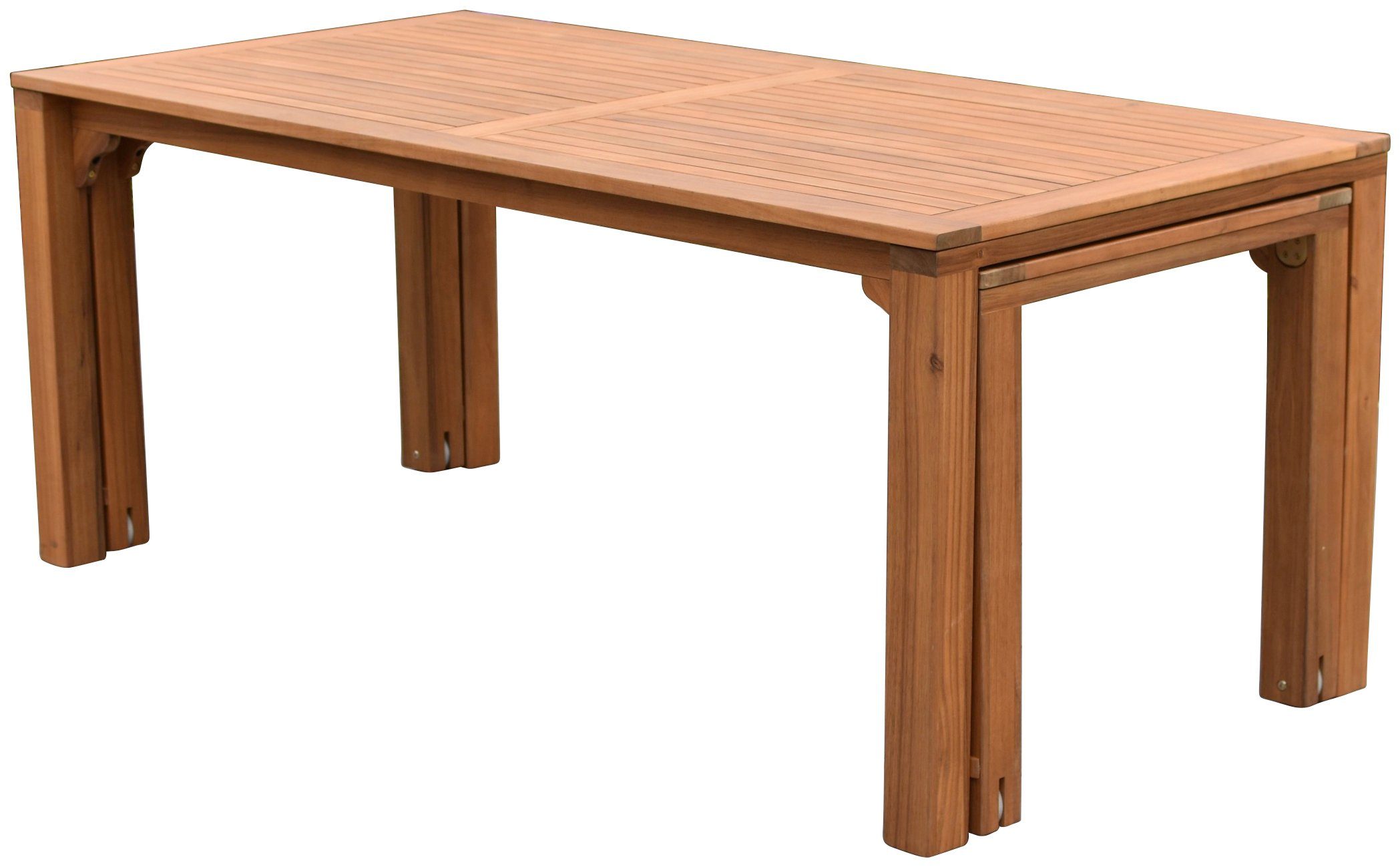 MERXX Tuintafel Flex uitschuifbare tafel uitbreidbaar, bxd: ca. 90-73 x 185-370 cm, kan ook afzonder