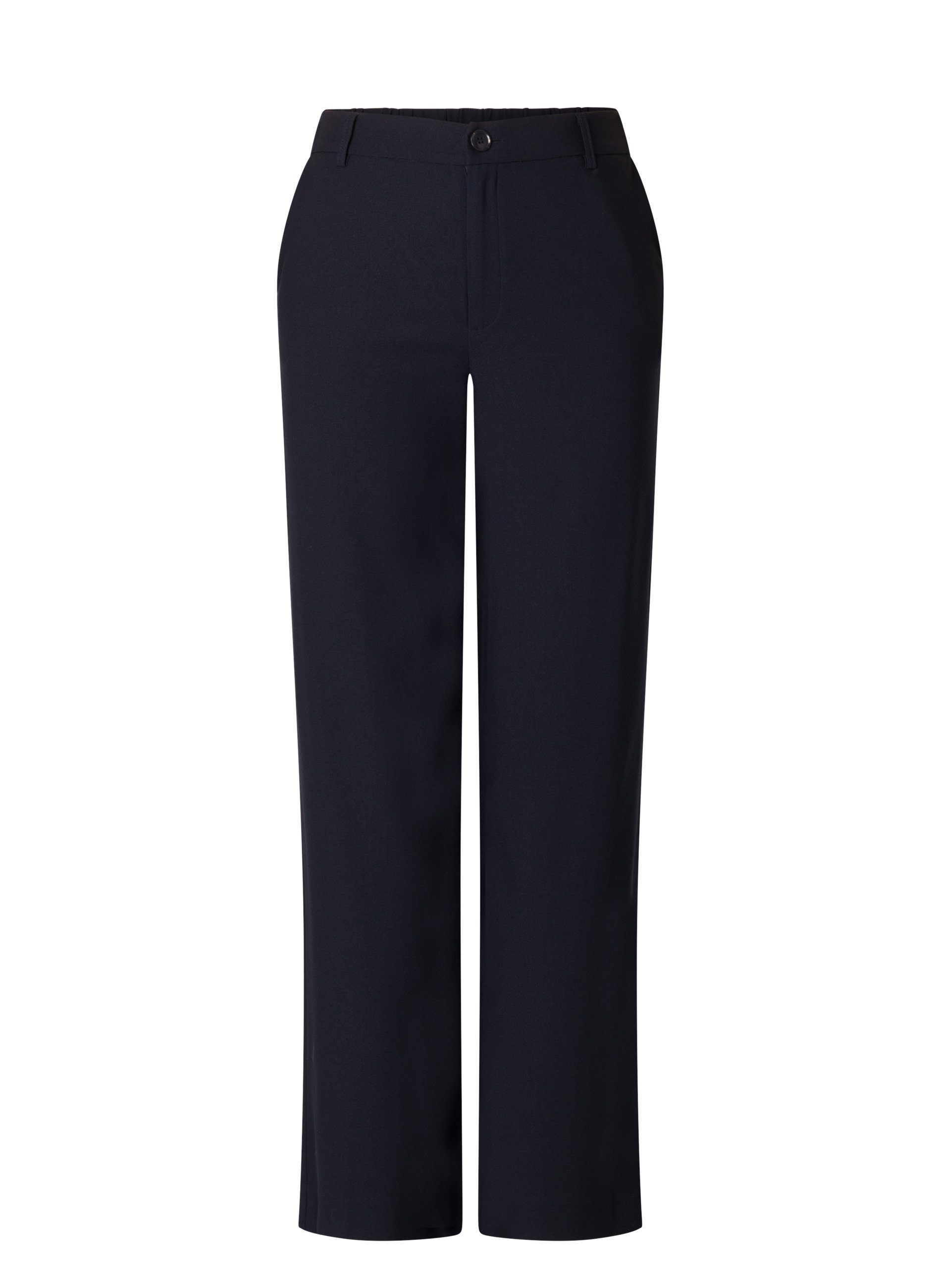 Base Level Stoffen broek met flare en elastaan