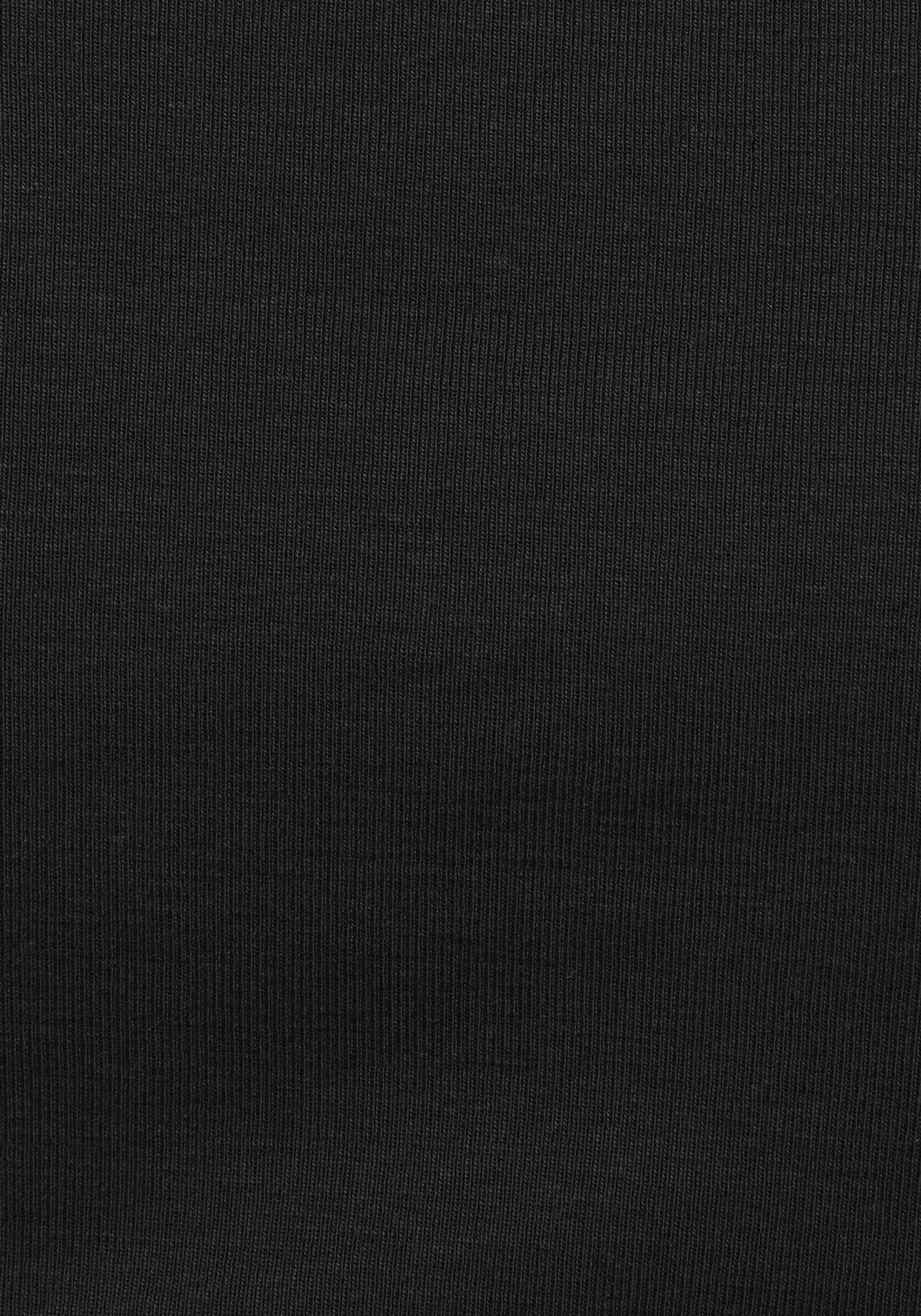 Flashlights Shirt met V-hals effen, v-hals, basic stijl, van katoen, in 2-pack (2-delig, Set van 2)