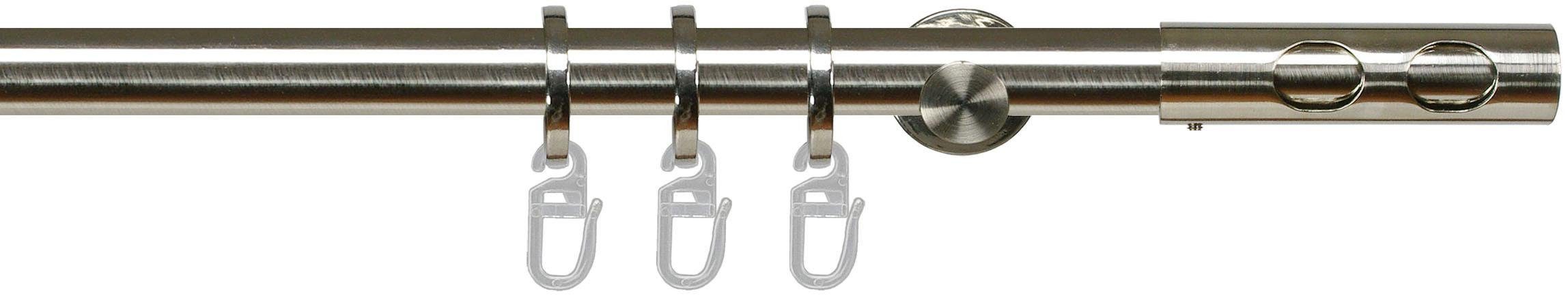 Liedeco Gordijnroede AVO edelstaal-look gordijnroedes maat Ø 20 mm x 160 cm zilver