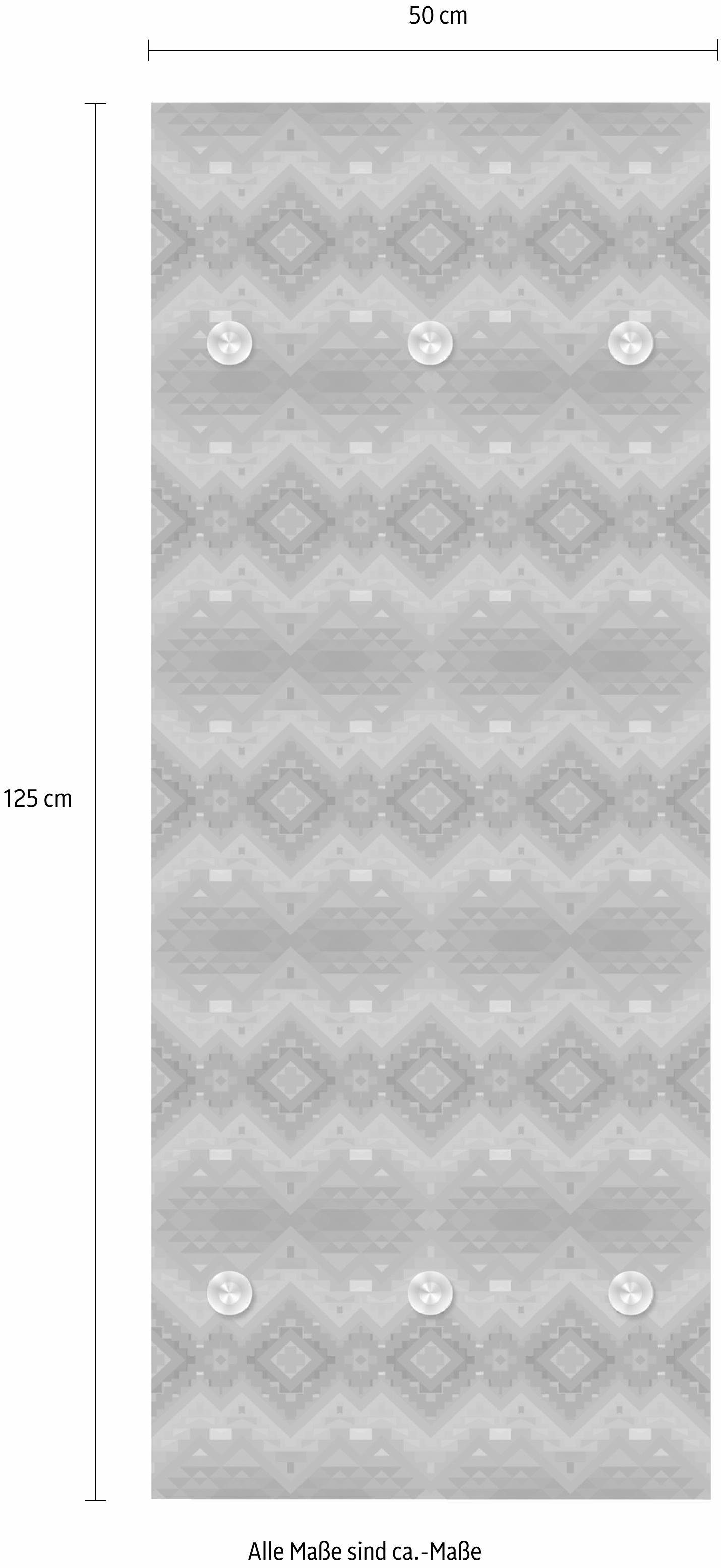 queence Kapstok Oriëntaals motief met 6 haken, 50 x 120 cm