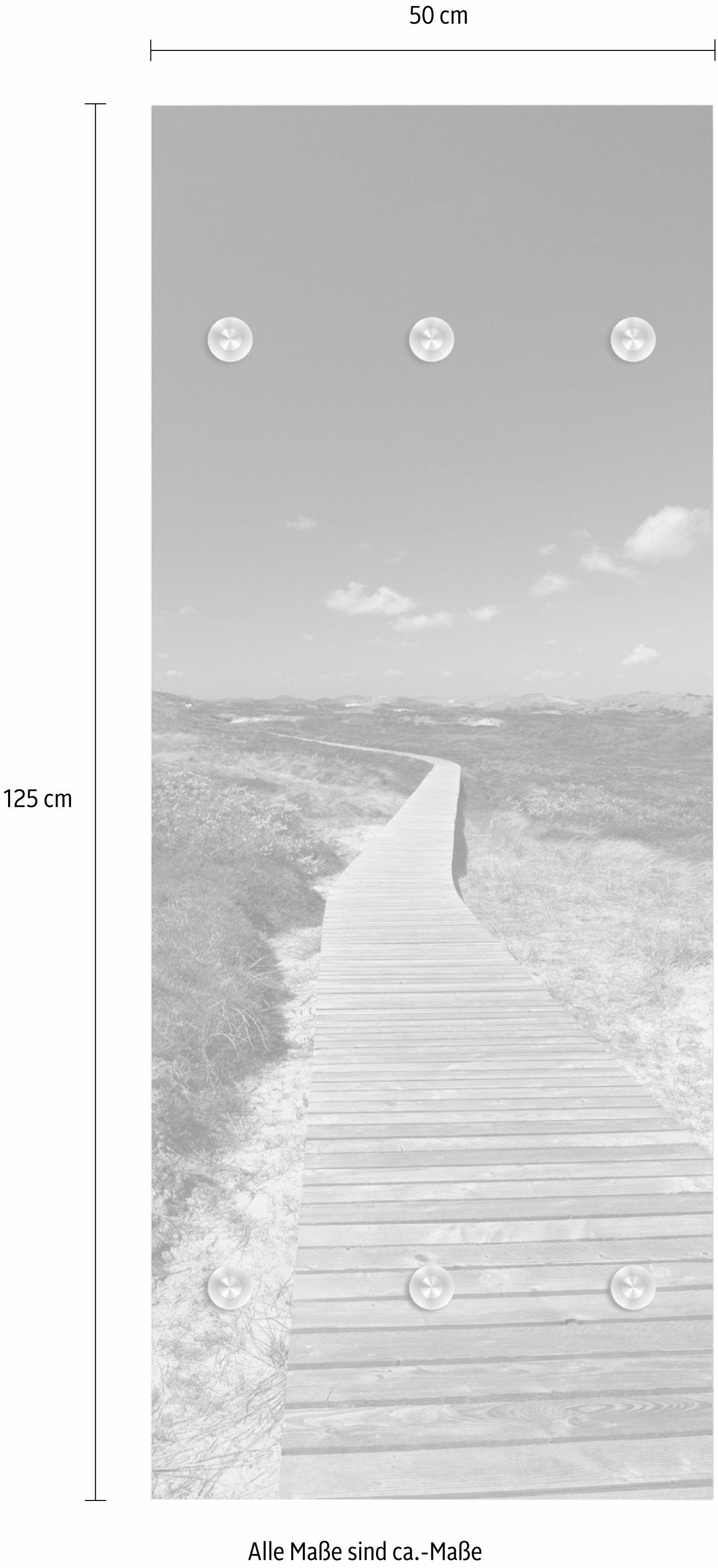 queence Kapstok Loopbrug tussen duinen met 6 haken, 50 x 120 cm
