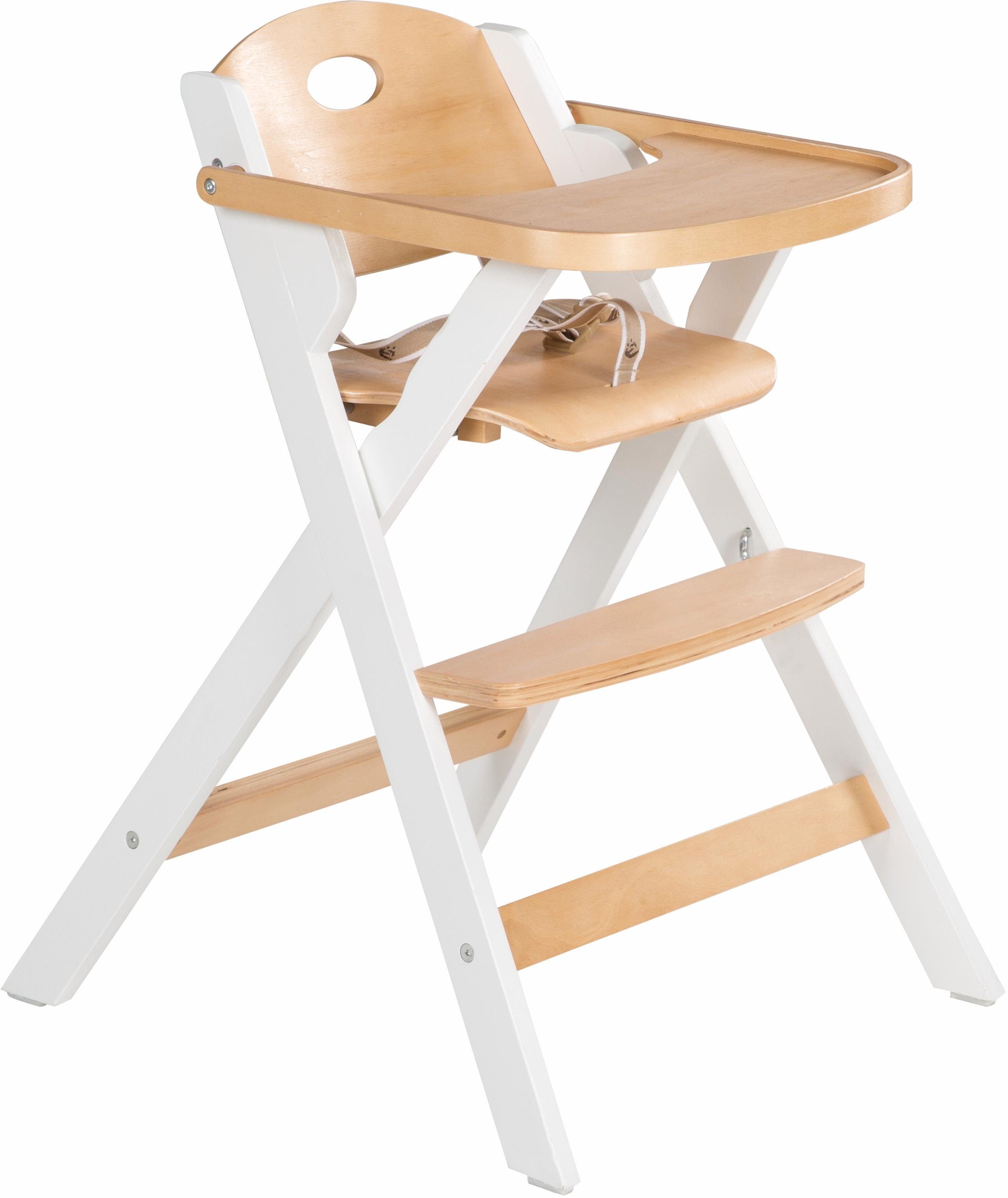 Roba® Kinderstoel Inklapbare kinderstoel, naturel/wit