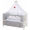 roba ledikantje room bed - decor adam en uil te gebruiken als bijzetbed, kinderbed en juniorbed wit