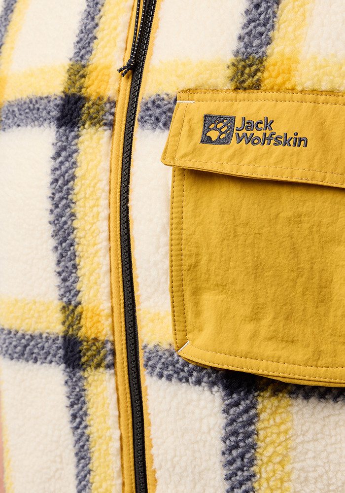Jack Wolfskin Mouwloos fleecevest FELSLICHT CHECK VEST M