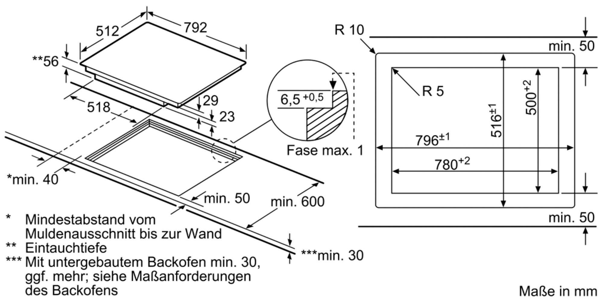 BOSCH Flex-inductiekookplaat van SCHOTT CERAN® PXY801KW1E met perfectfry-braadsensor