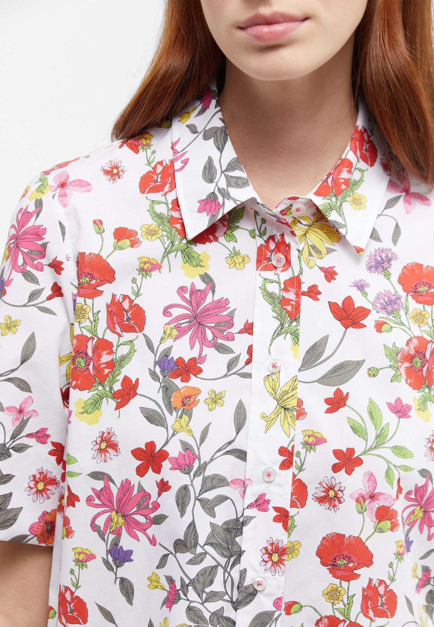 Eterna Overhemdblouse Loose fit EASY IRON (gemakkelijk te strijken)
