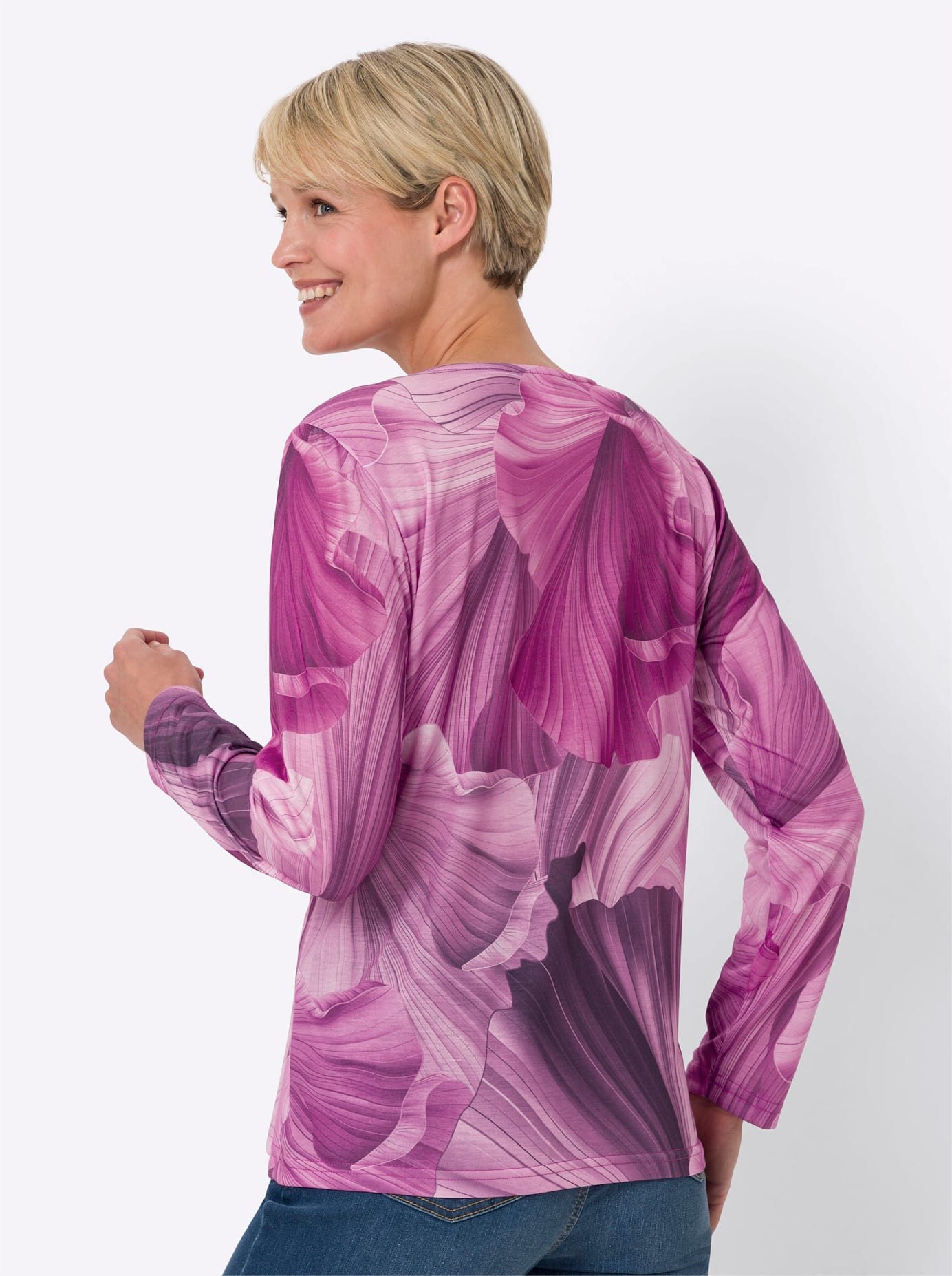 Classic Basics Shirt met lange mouwen Gedessineerd shirt (1-delig)