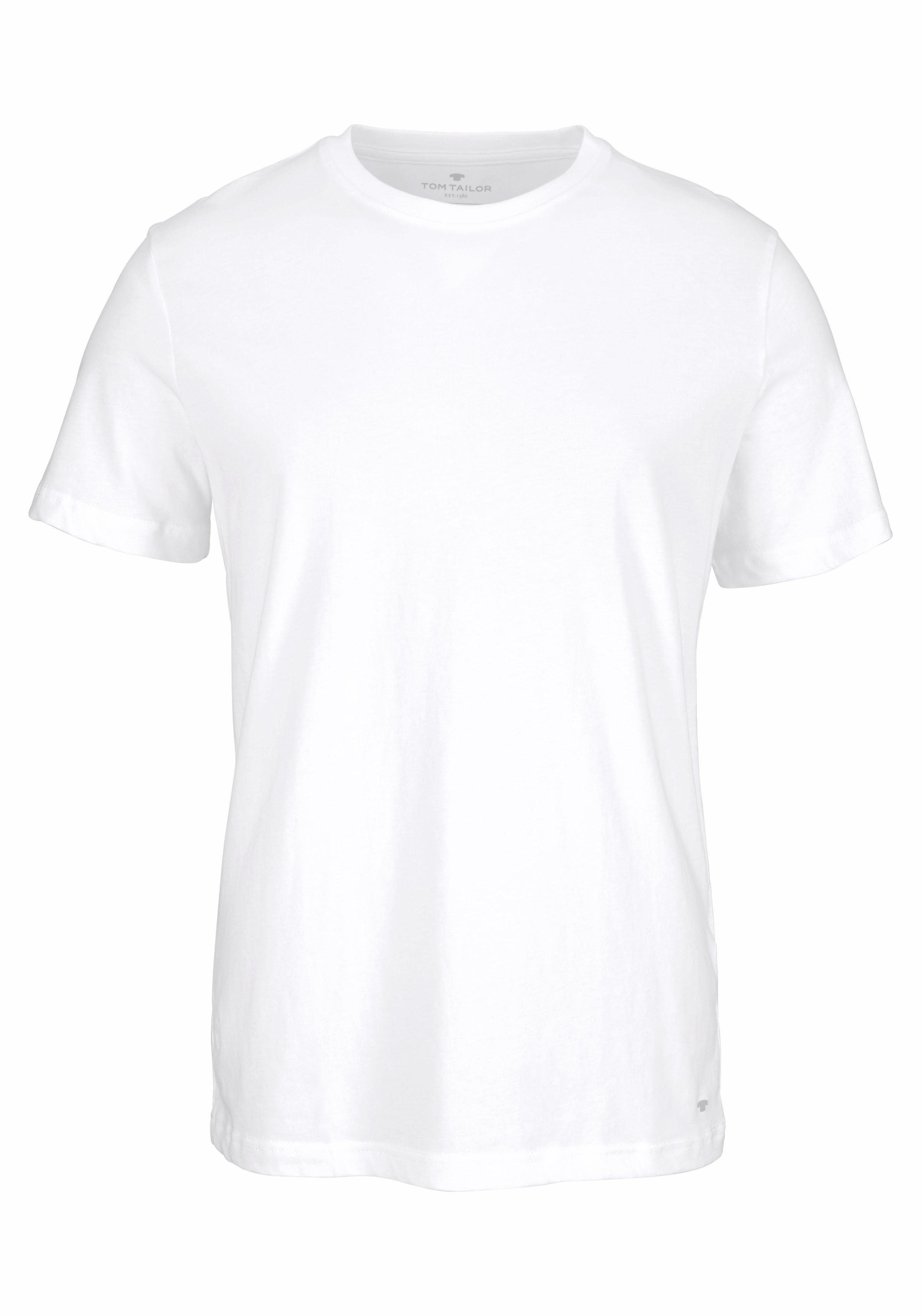Tom Tailor T-shirt perfecte basic (Set van 2)