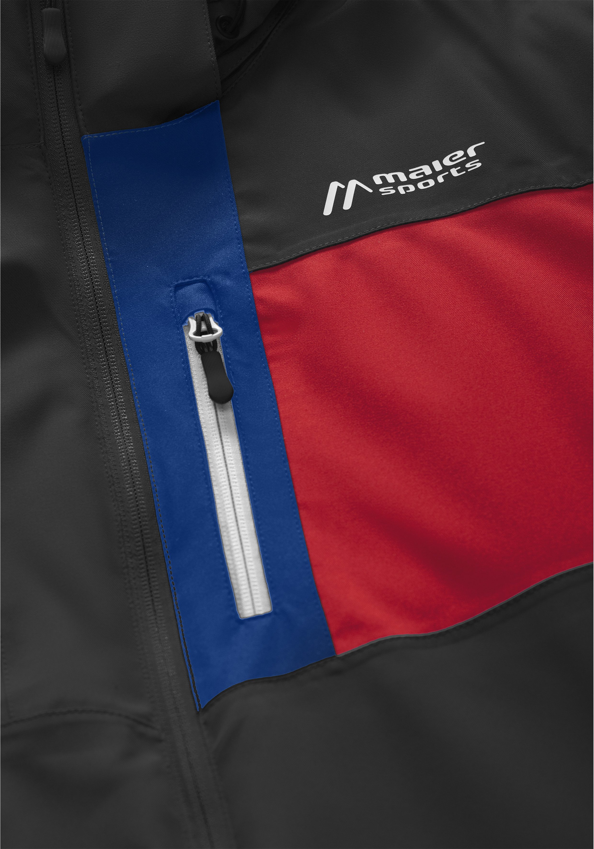 Maier Sports Ski-jack KARLEITEN M 2.0 Heren winterjack, waterdicht, 3 ritszakken en capuchon, regular fit