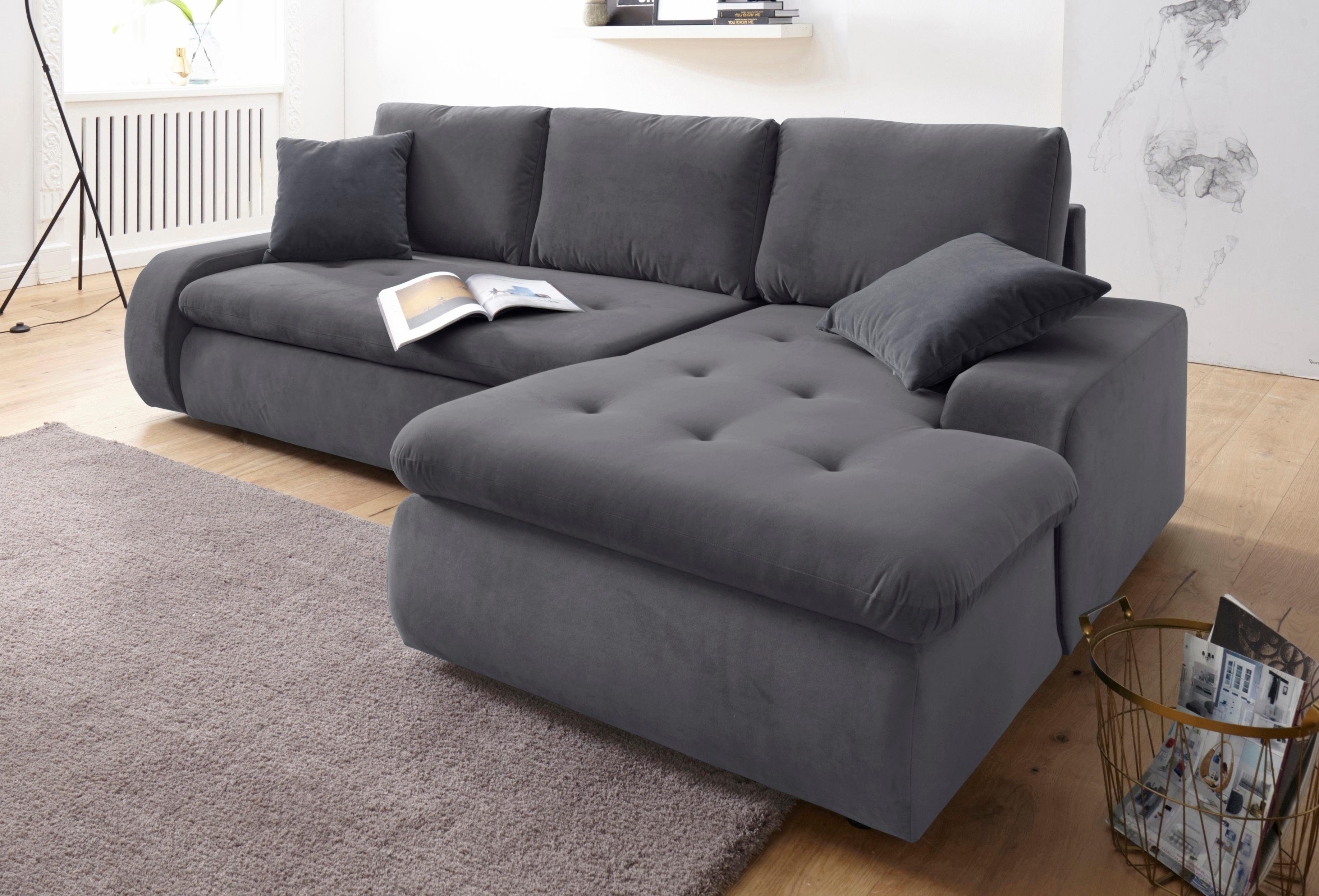 TRENDMANUFAKTUR Hoekbank Indie II, geweldige afwerking, comfortabel en aangenaam om op te zitten
