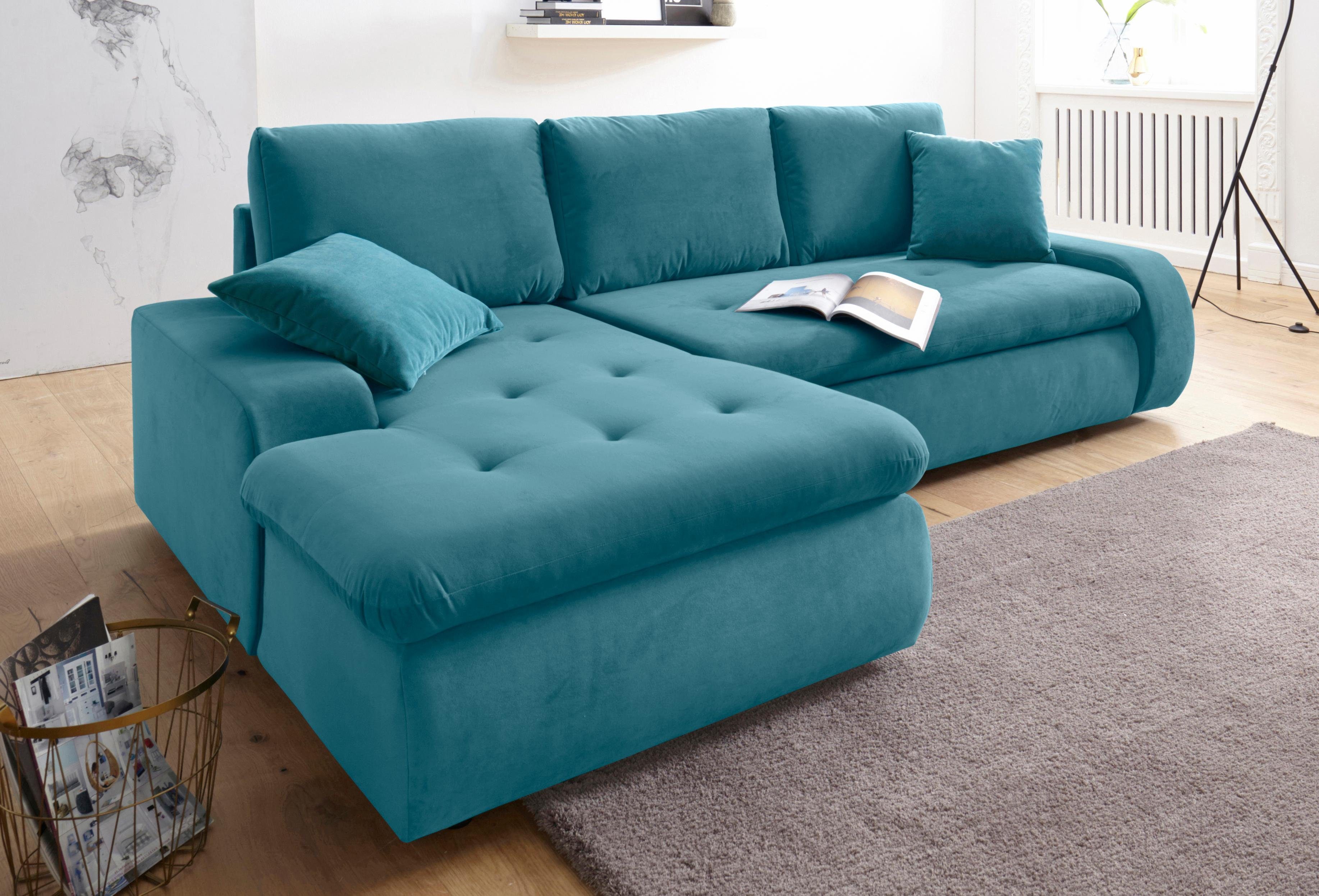 TRENDMANUFAKTUR Hoekbank Indie II, geweldige afwerking, comfortabel en aangenaam om op te zitten