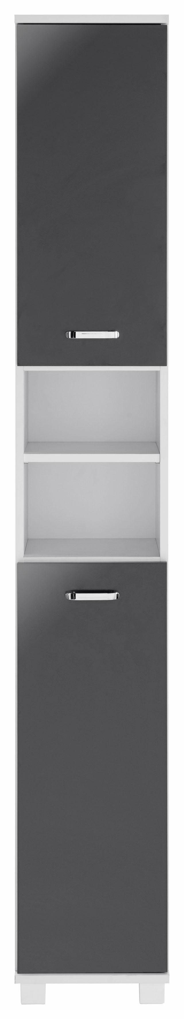 Schildmeyer Hoge kast Colli in verschillende kleuren Hoogte 193,7 cm, badkamerkast met metalen handgrepen, legplanken