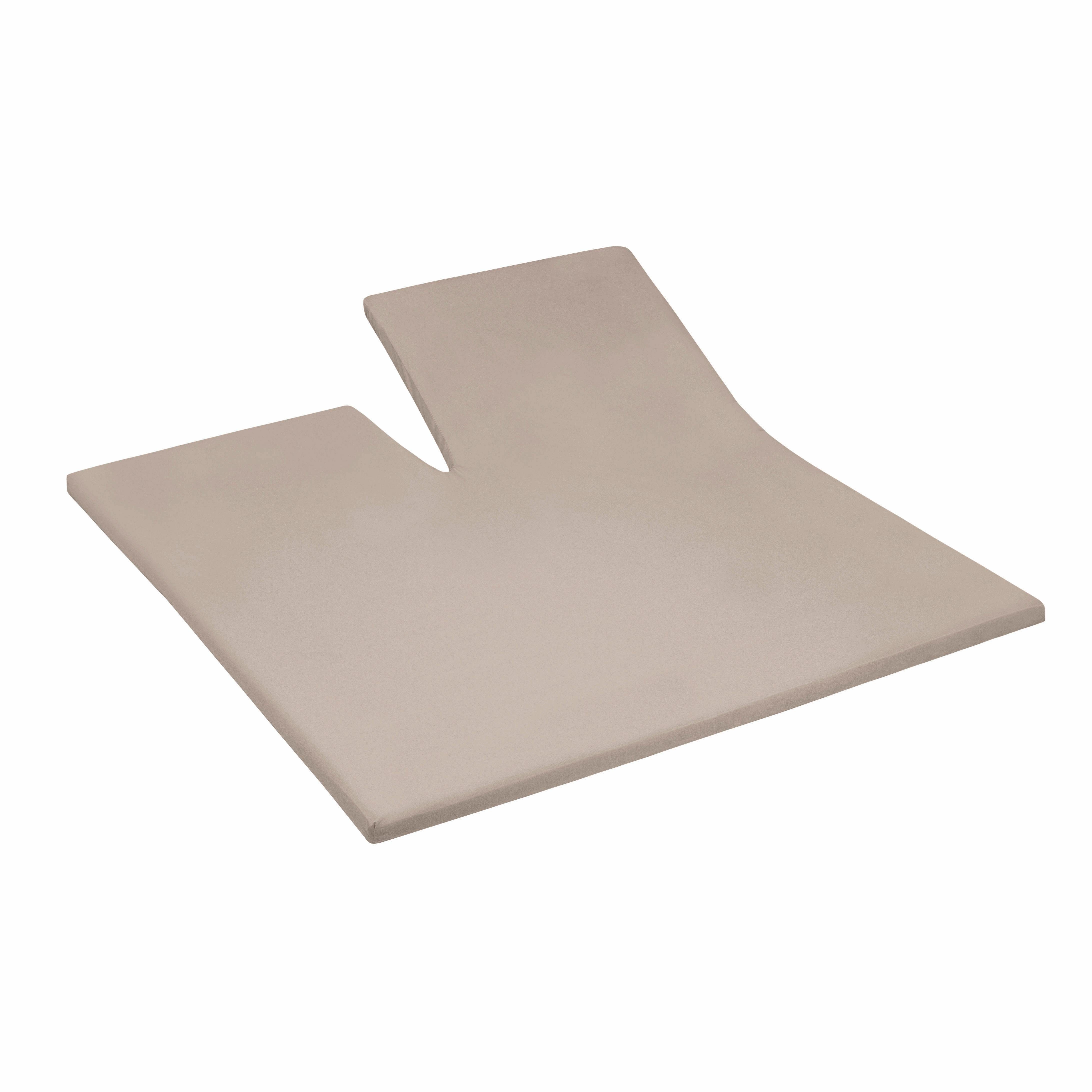 Cinderella Hoeslaken Jersey split voor splittoppers, tot 15 cm matrashoogte (1 stuk) hoeslakens maat 180 cm x 200-210 cm beige