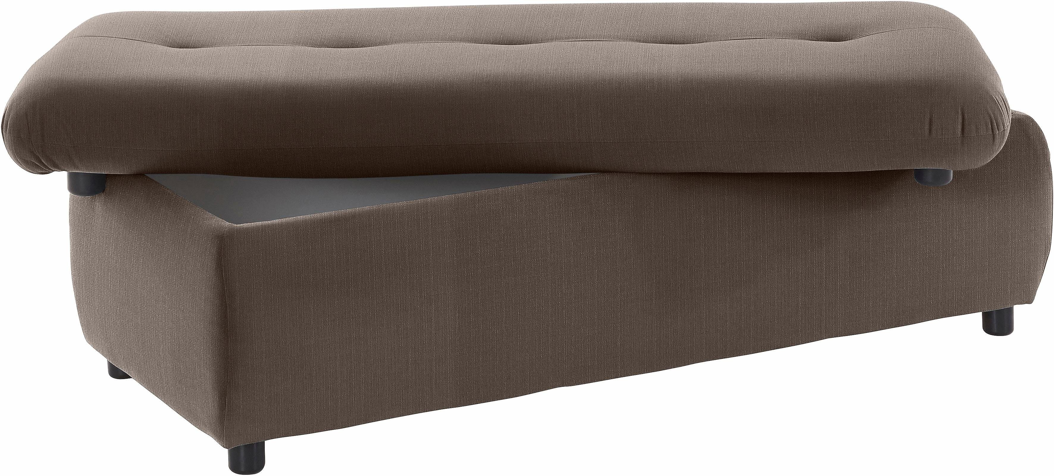 TRENDMANUFAKTUR Hocker Indie II, comfortabele bankhocker met opbergruimte onder de zitting