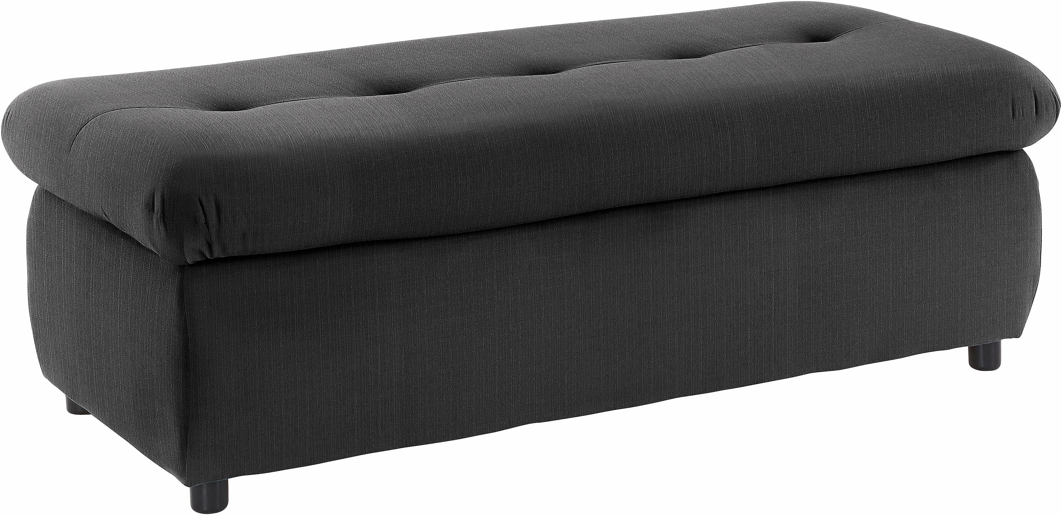 TRENDMANUFAKTUR Hocker Indie II, comfortabele bankhocker met opbergruimte onder de zitting