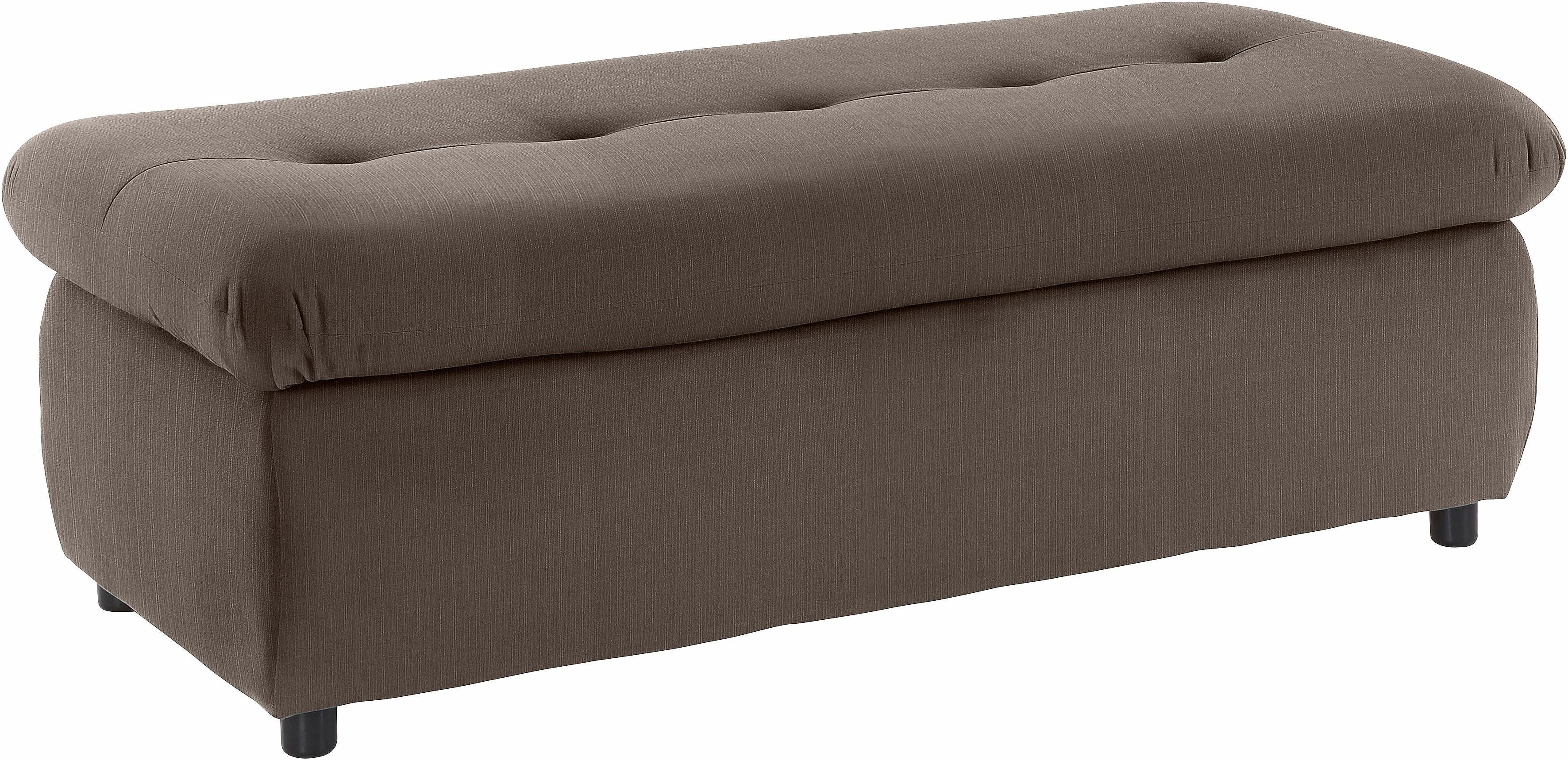 TRENDMANUFAKTUR Hocker Indie II, comfortabele bankhocker met opbergruimte onder de zitting