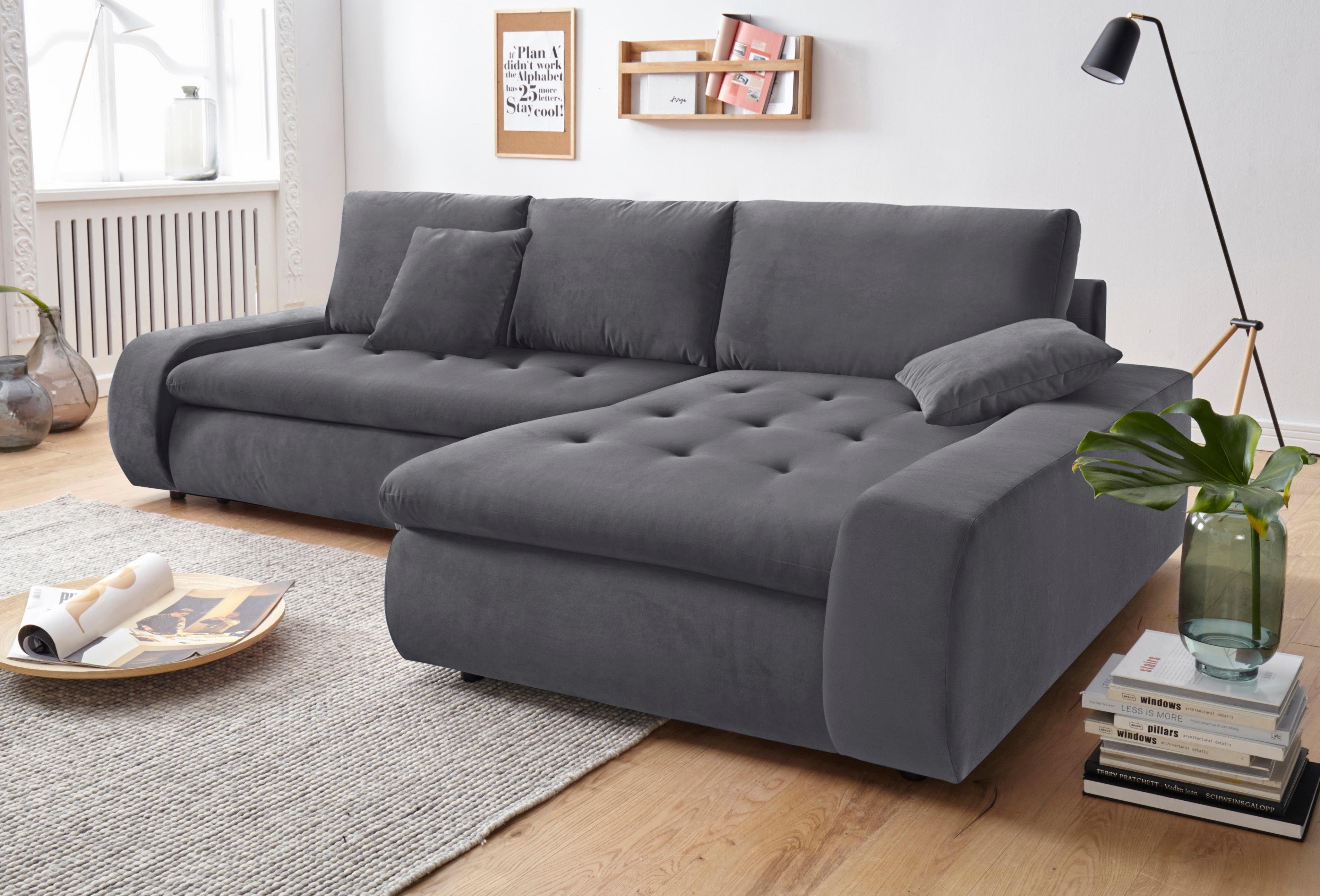 TRENDMANUFAKTUR Hoekbank Indie II, geweldige afwerking, comfortabel en aangenaam om op te zitten