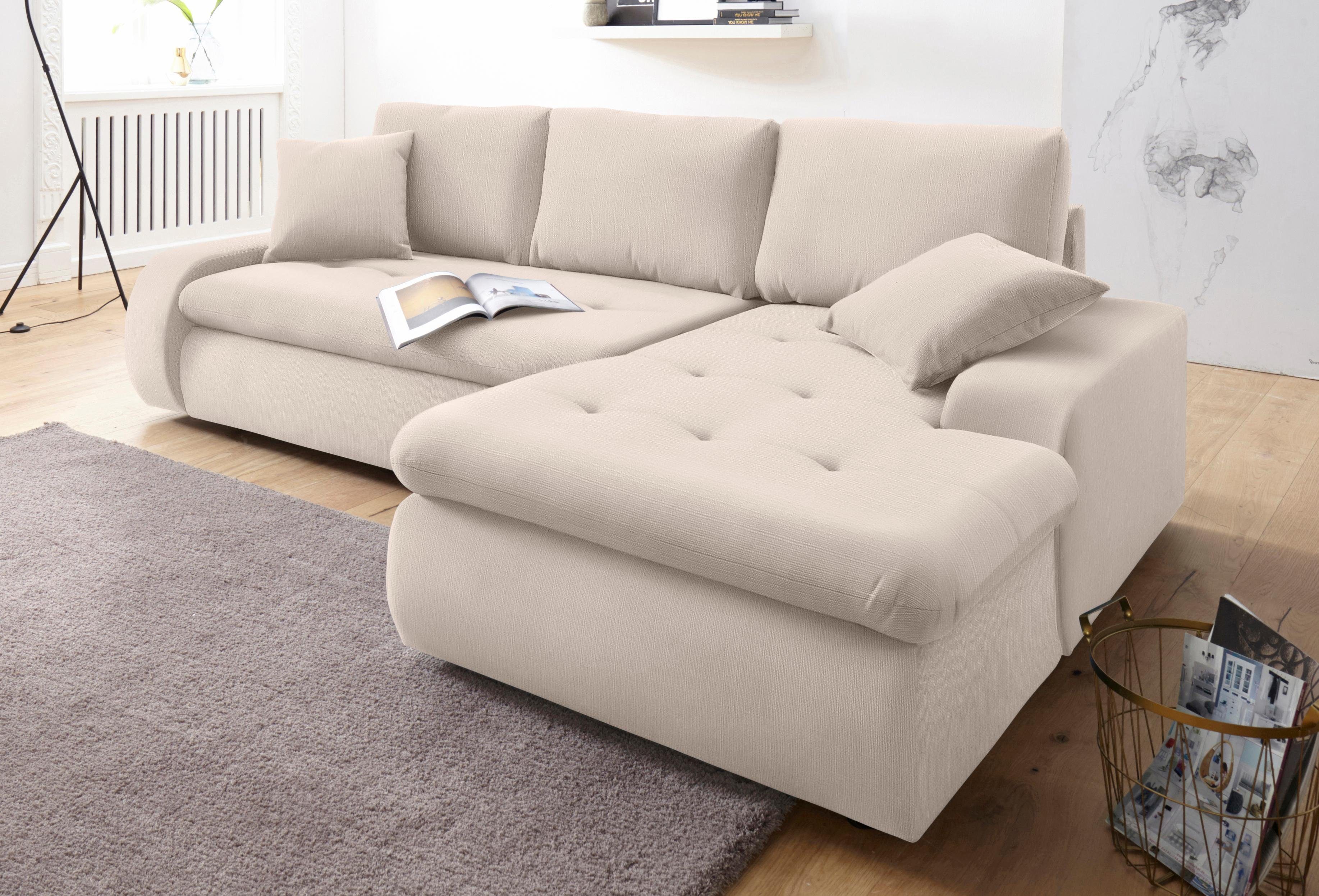 TRENDMANUFAKTUR Hoekbank Indie II, geweldige afwerking, comfortabel en aangenaam om op te zitten