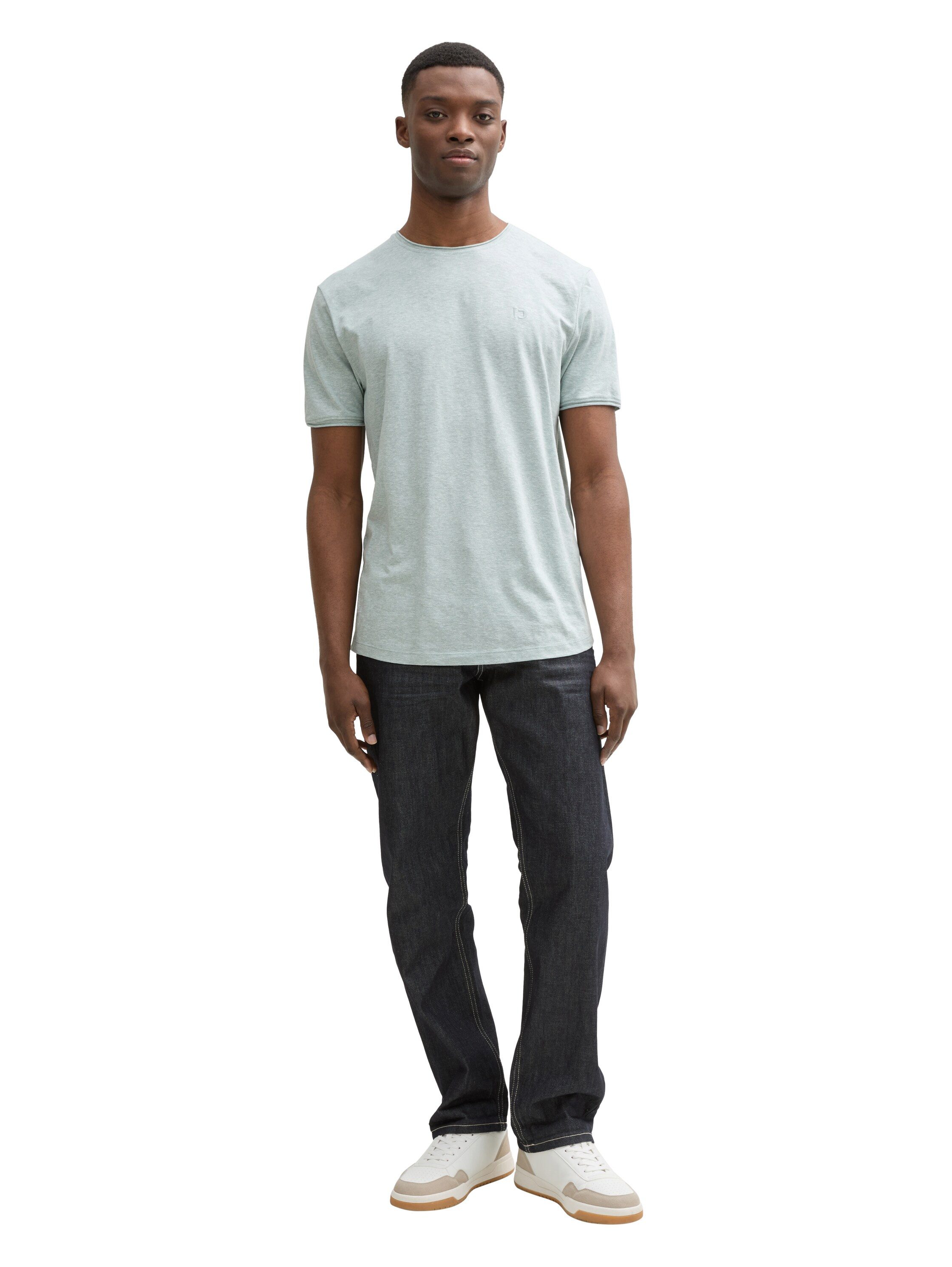 Tom Tailor Denim T-shirt in gemêleerde look