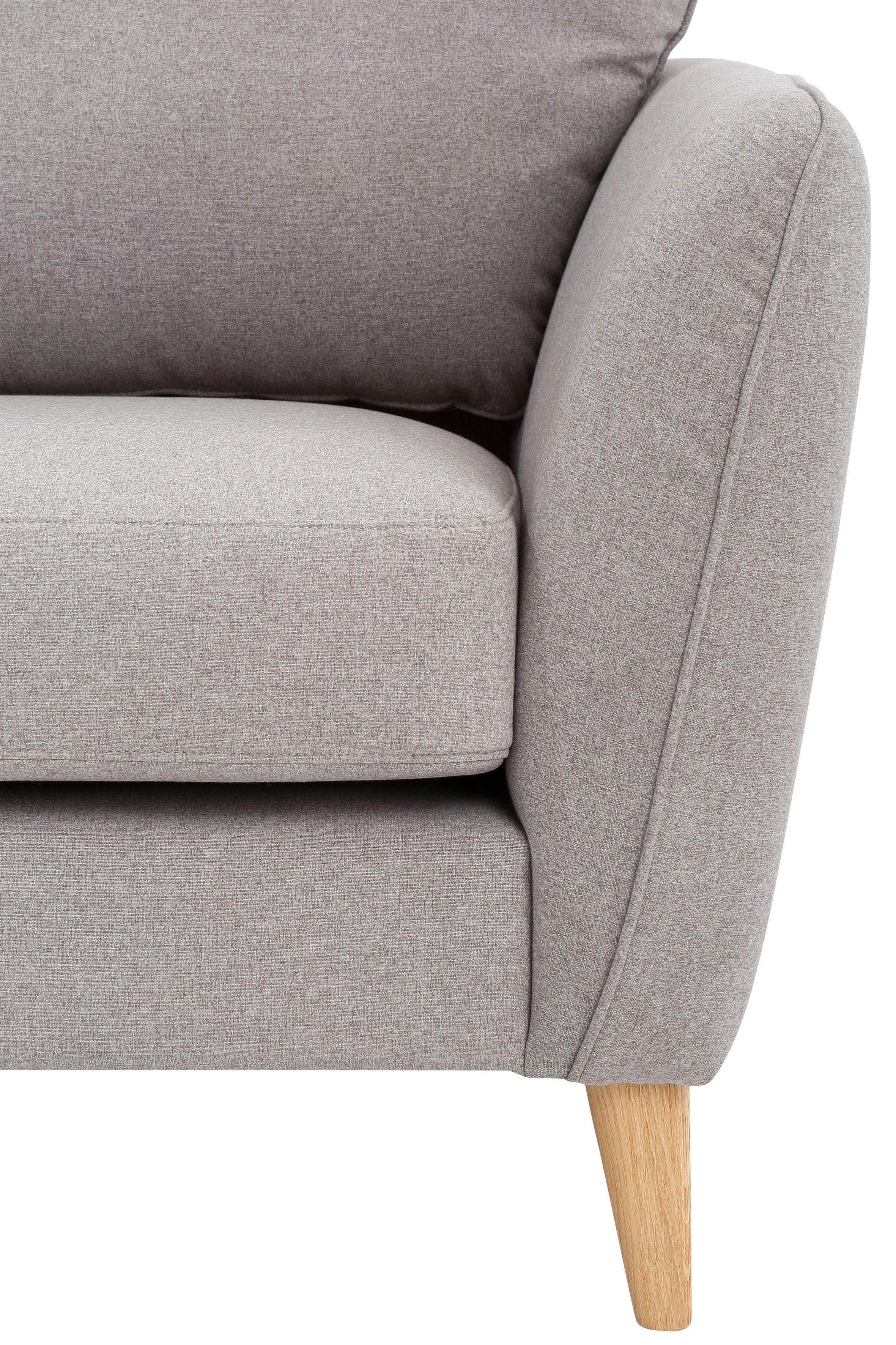 Home affaire 2-zitsbank MARSEILLE compact bank 170 cm, cord, vlakke weefsel, structuur, geweven stof