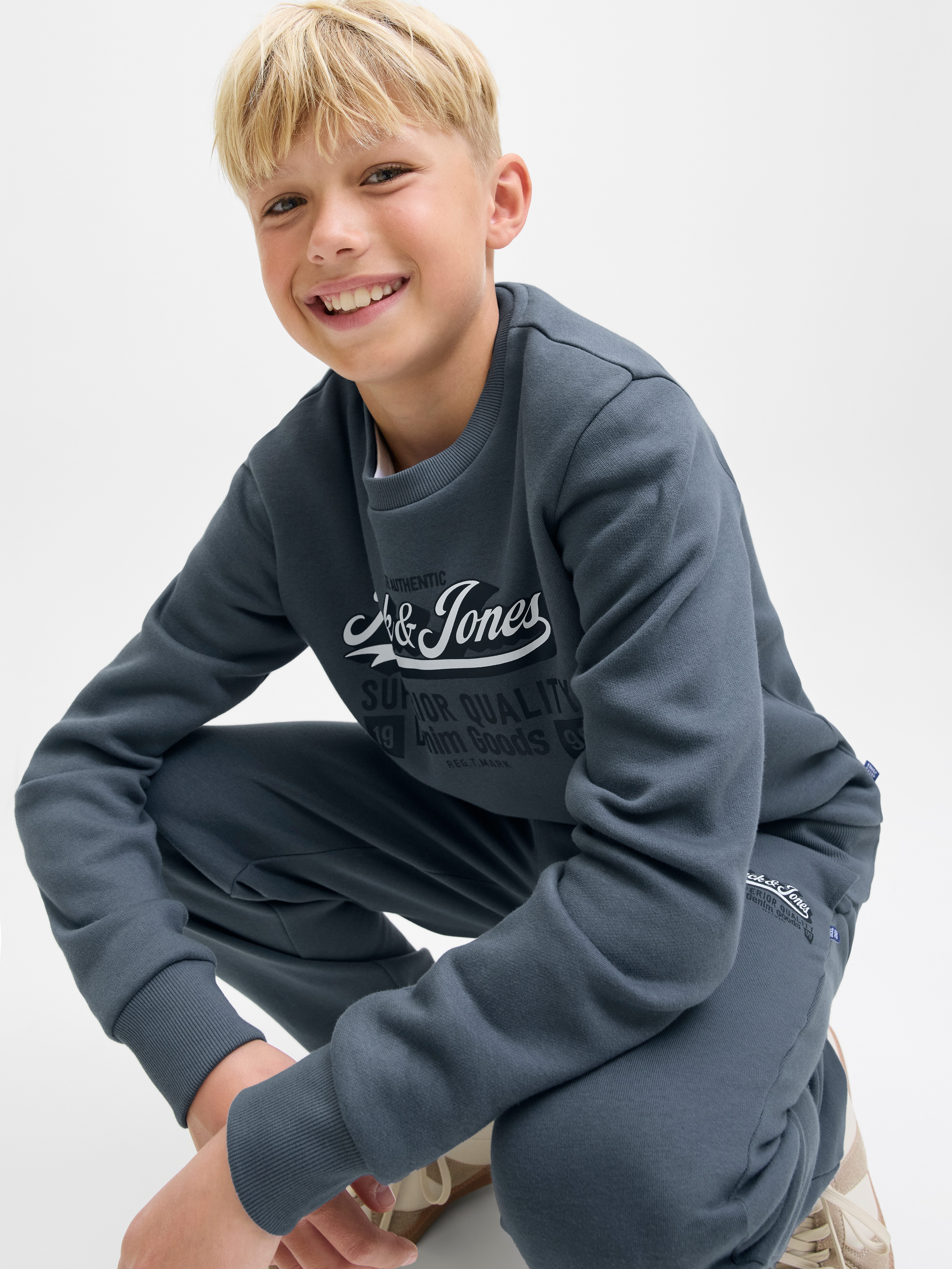 Jack & Jones Junior Sweatshirt JJELOGO SWEAT CREW 2 COL AW25 NOOS JNR