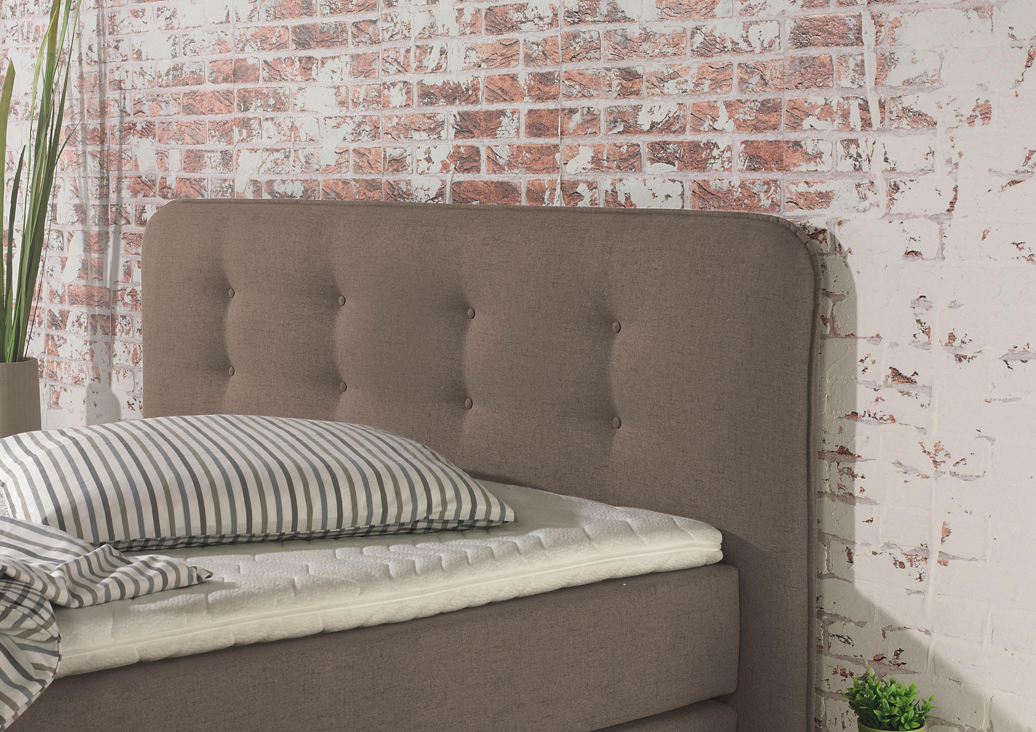 Home affaire Boxspring Cecina in 5 breedten, 3 uitvoeringen, 2 hardheden, capitonnage, topmatras