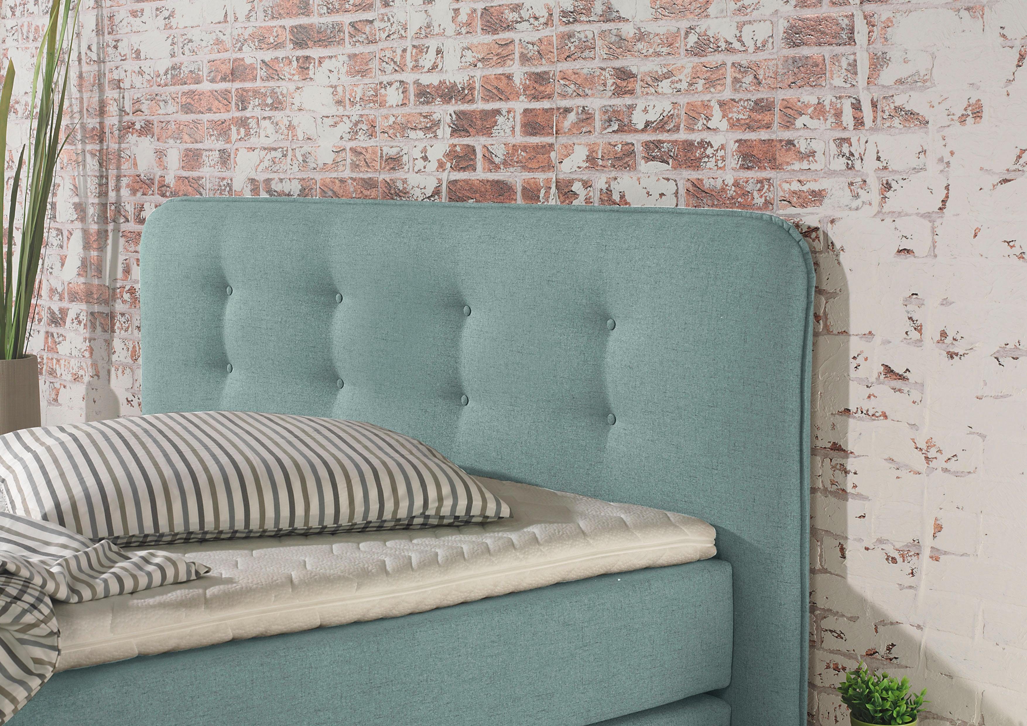 Home affaire Boxspring Cecina in 5 breedten, 3 uitvoeringen, 2 hardheden, capitonnage, topmatras