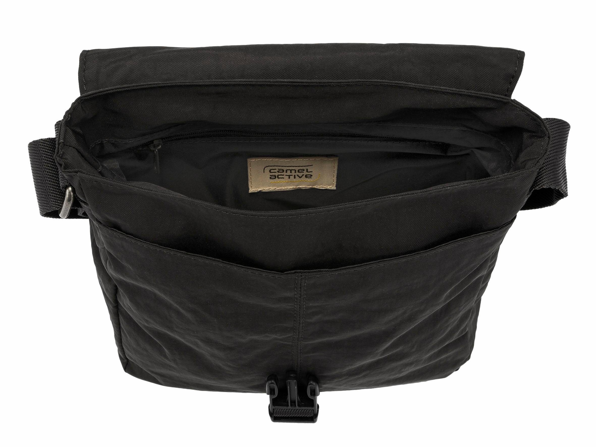camel active Schoudertas Journey van licht robuust nylon, functioneel perfect voor alle levensomstandigheden