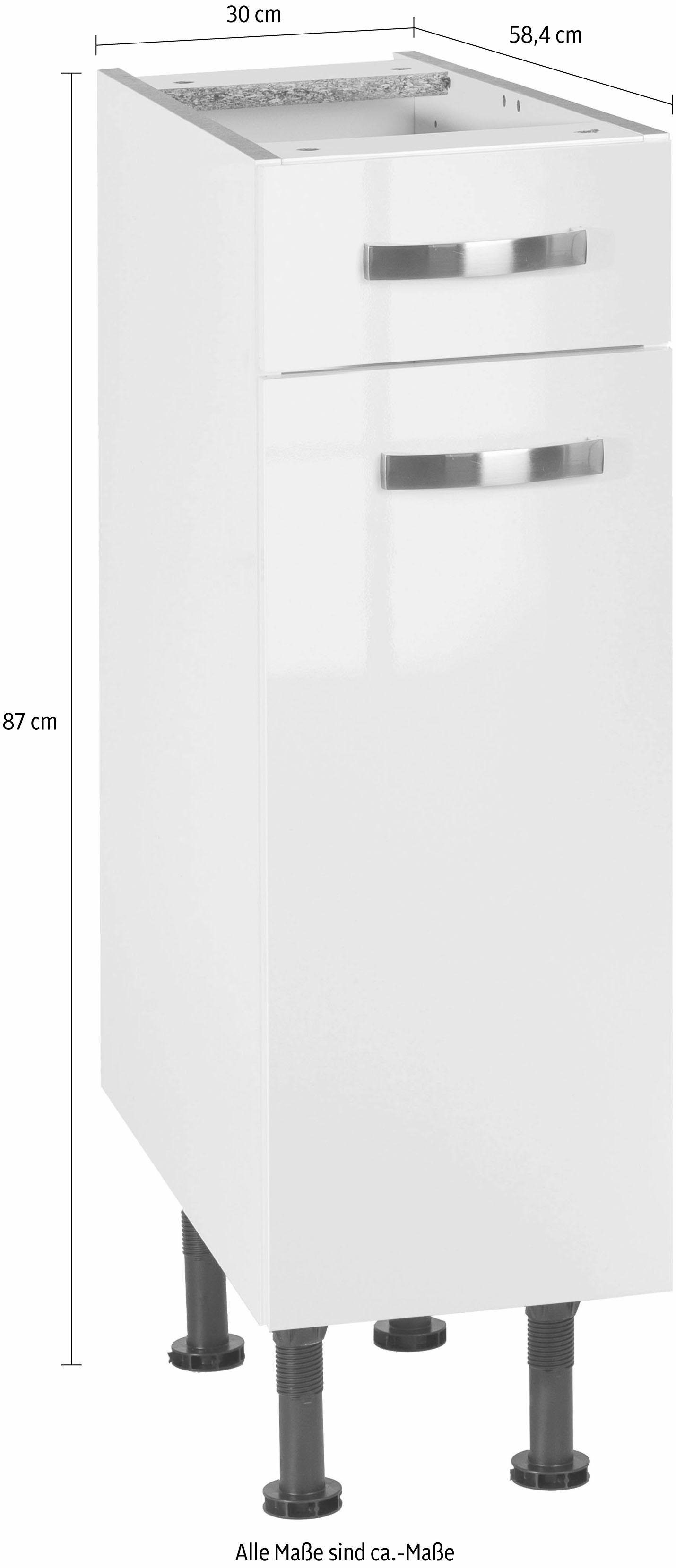 OPTIFIT Onderkast Cara Breedte 30 cm, volledig uittrekbaar en soft-closefunctie
