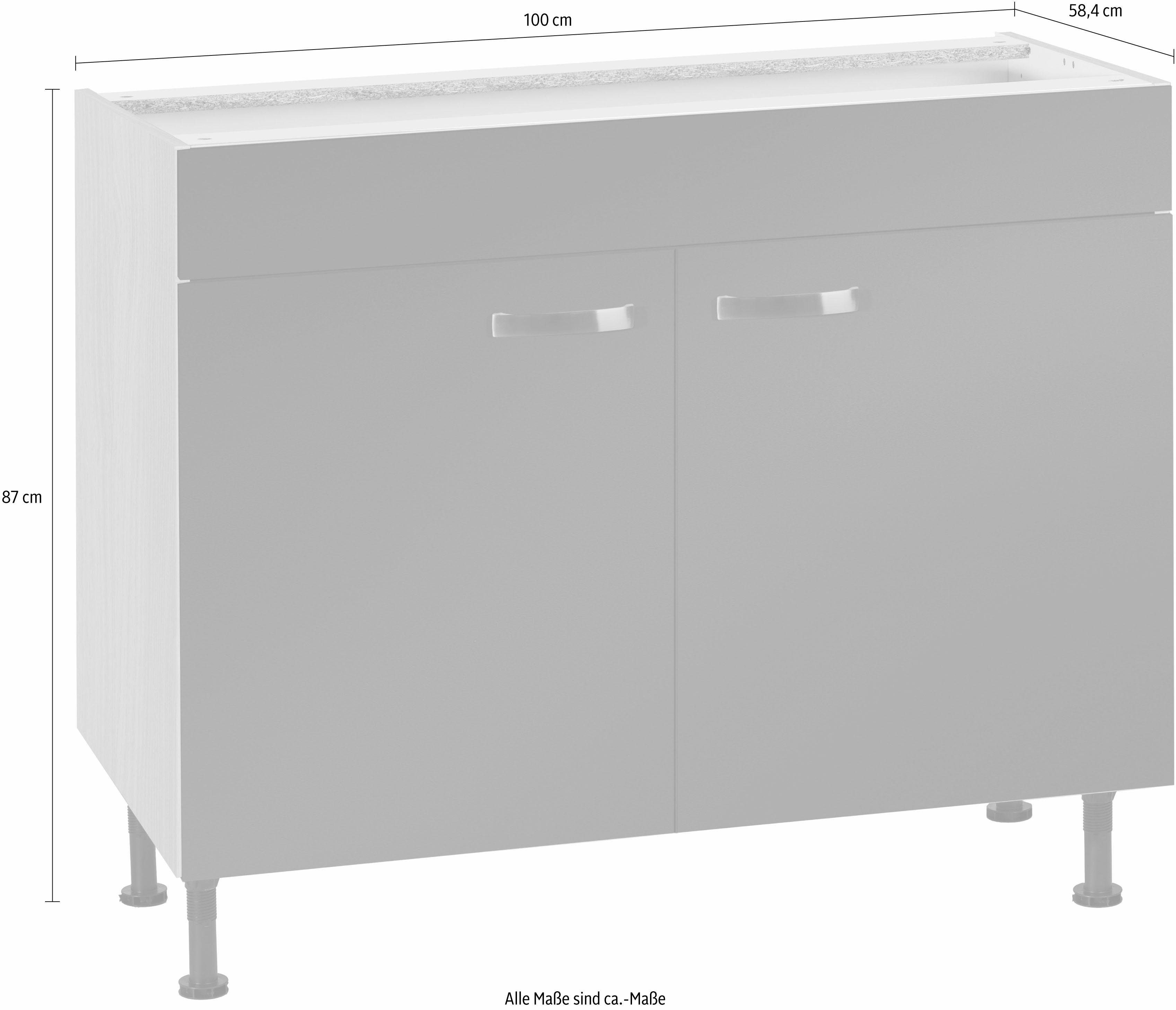 OPTIFIT Gootsteenkast KS-Cara Breedte 100 cm