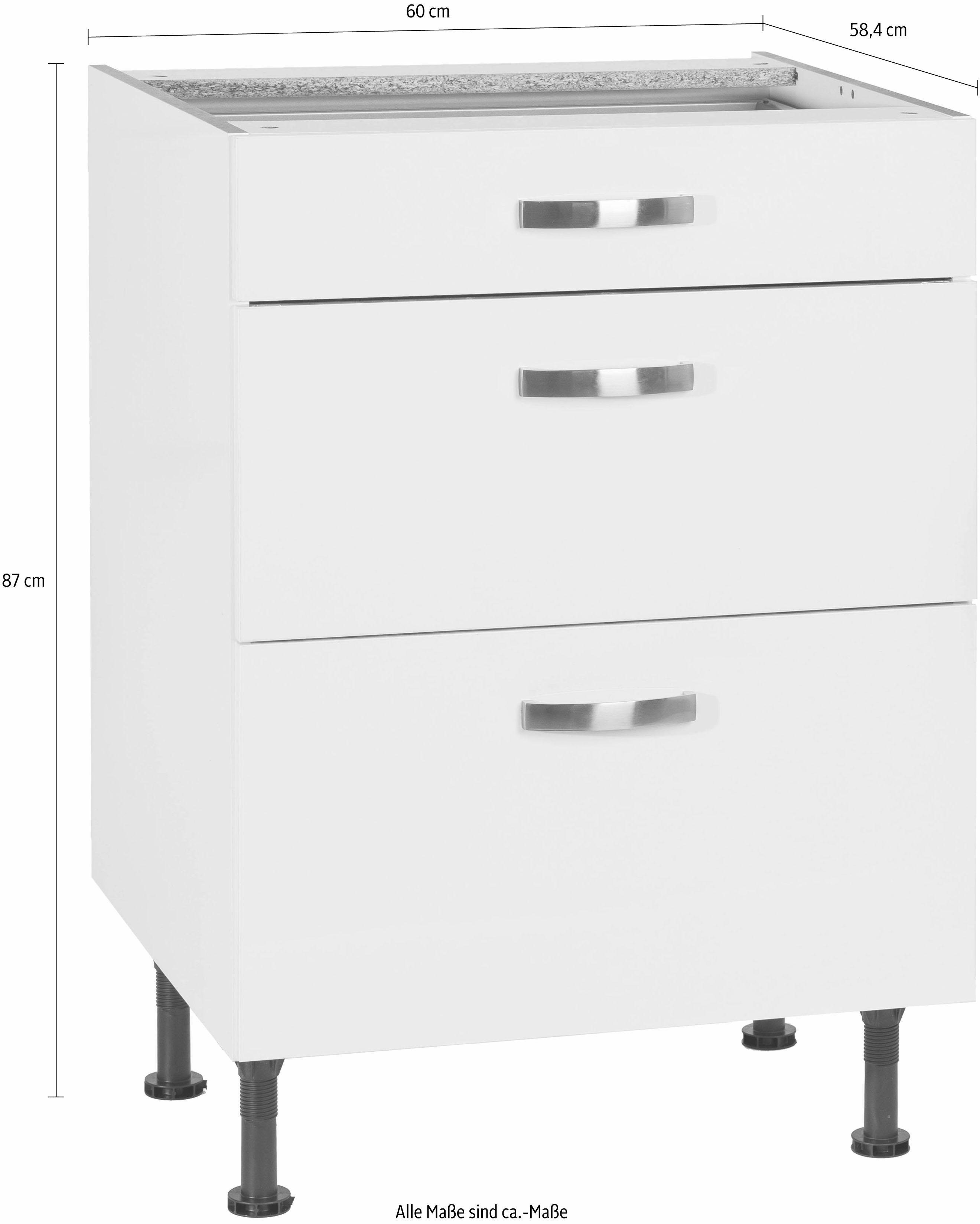 OPTIFIT Onderkast KS-Cara Breedte 60 cm, met volledig uittrekbare laden en soft-closefunctie