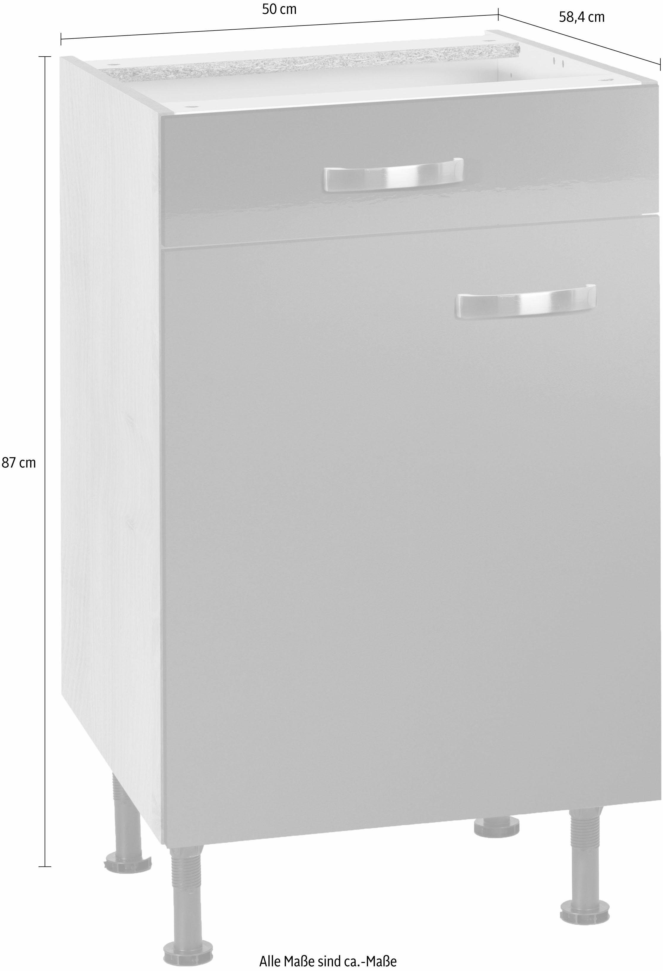 OPTIFIT Onderkast Cara Breedte 50 cm, volledig uittrekbaar en soft-closefunctie
