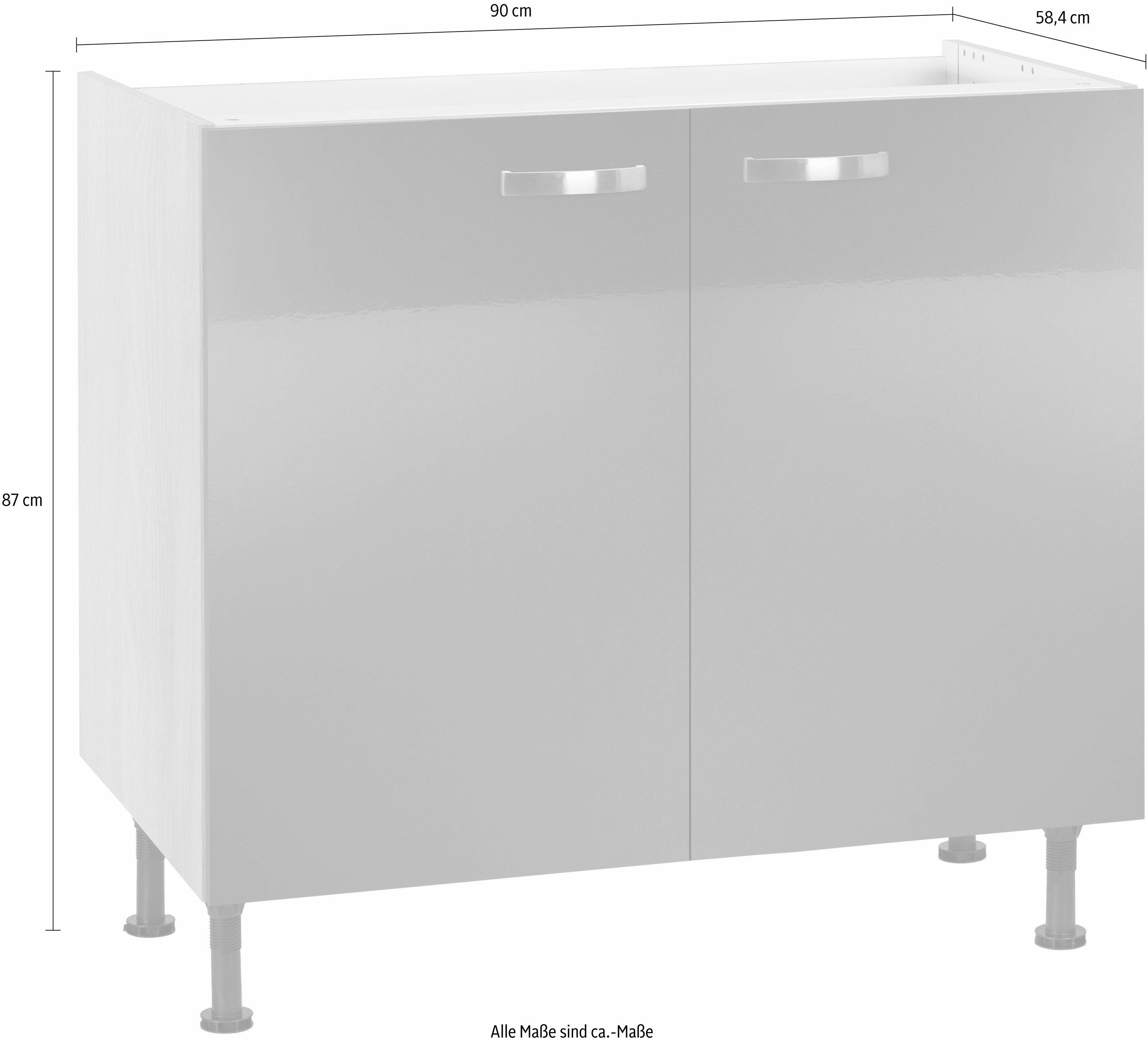 OPTIFIT Gootsteenkast Cara Breedte 90-130 cm