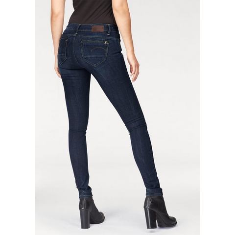 G-Star-Skinny jeans Midge Zip in zwart