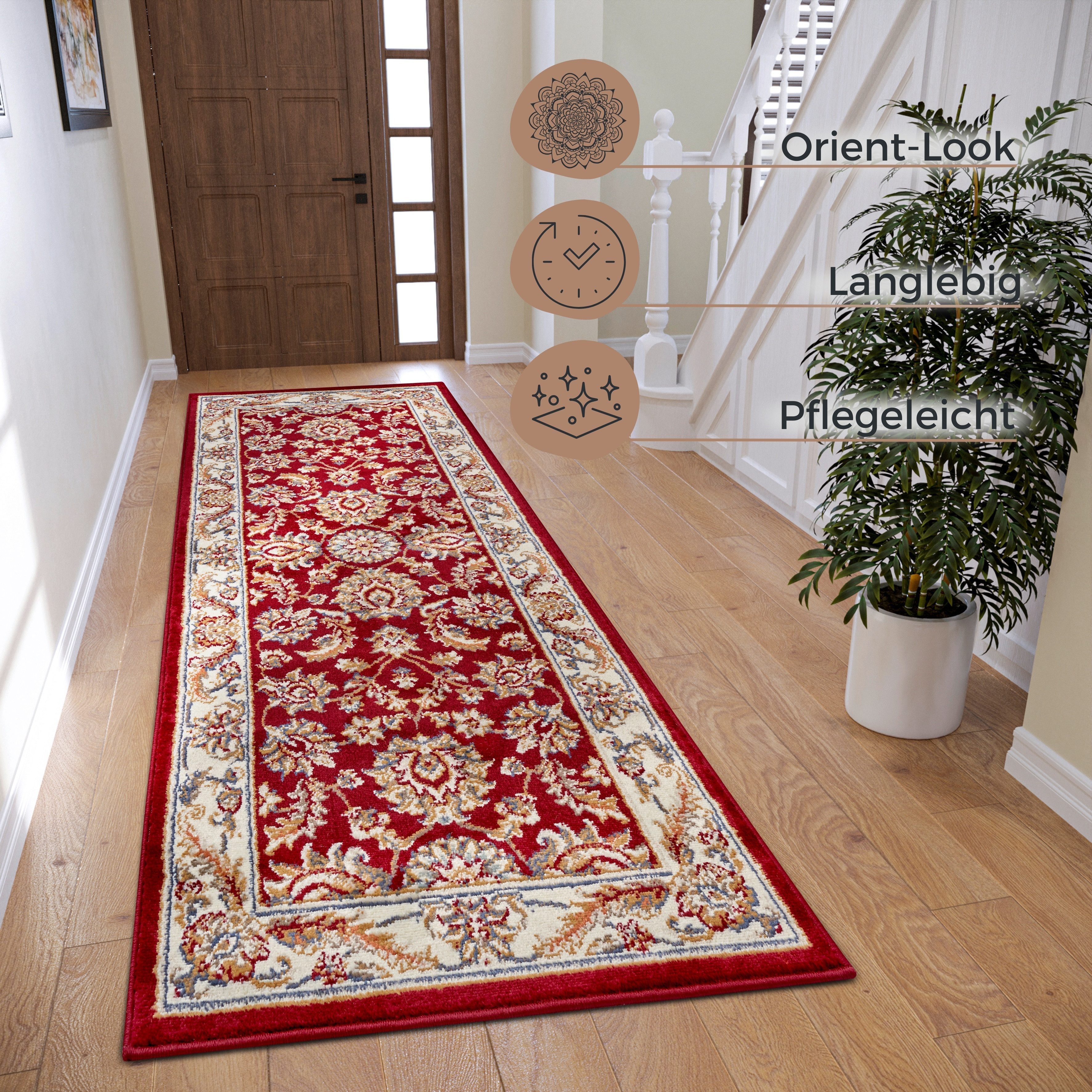 HANSE Home Vloerkleed RENI Loper, oosters, kortpolig, woonkamer, slaapkamer, eetkamer