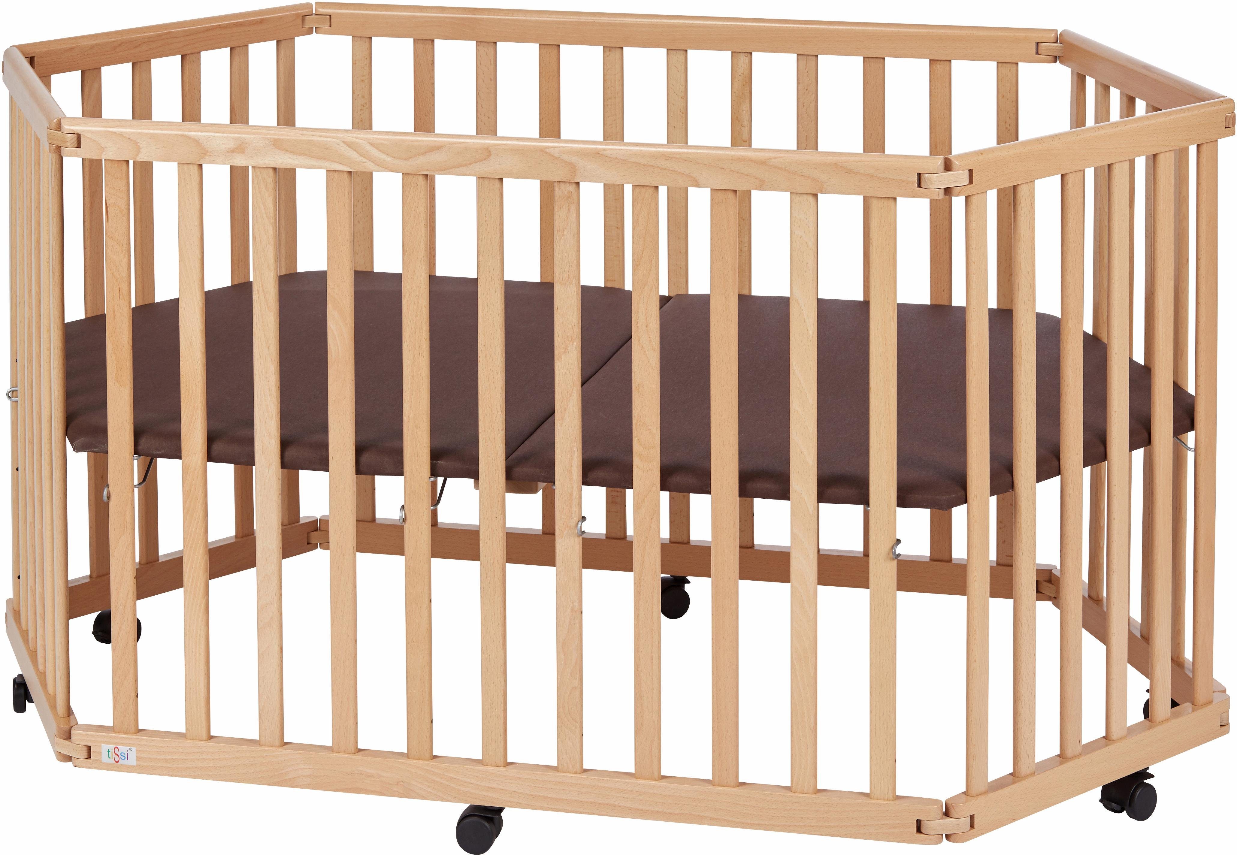 tiSsi® Box Naturel-beuken, 6-hoekig inklapbaar, made in europe