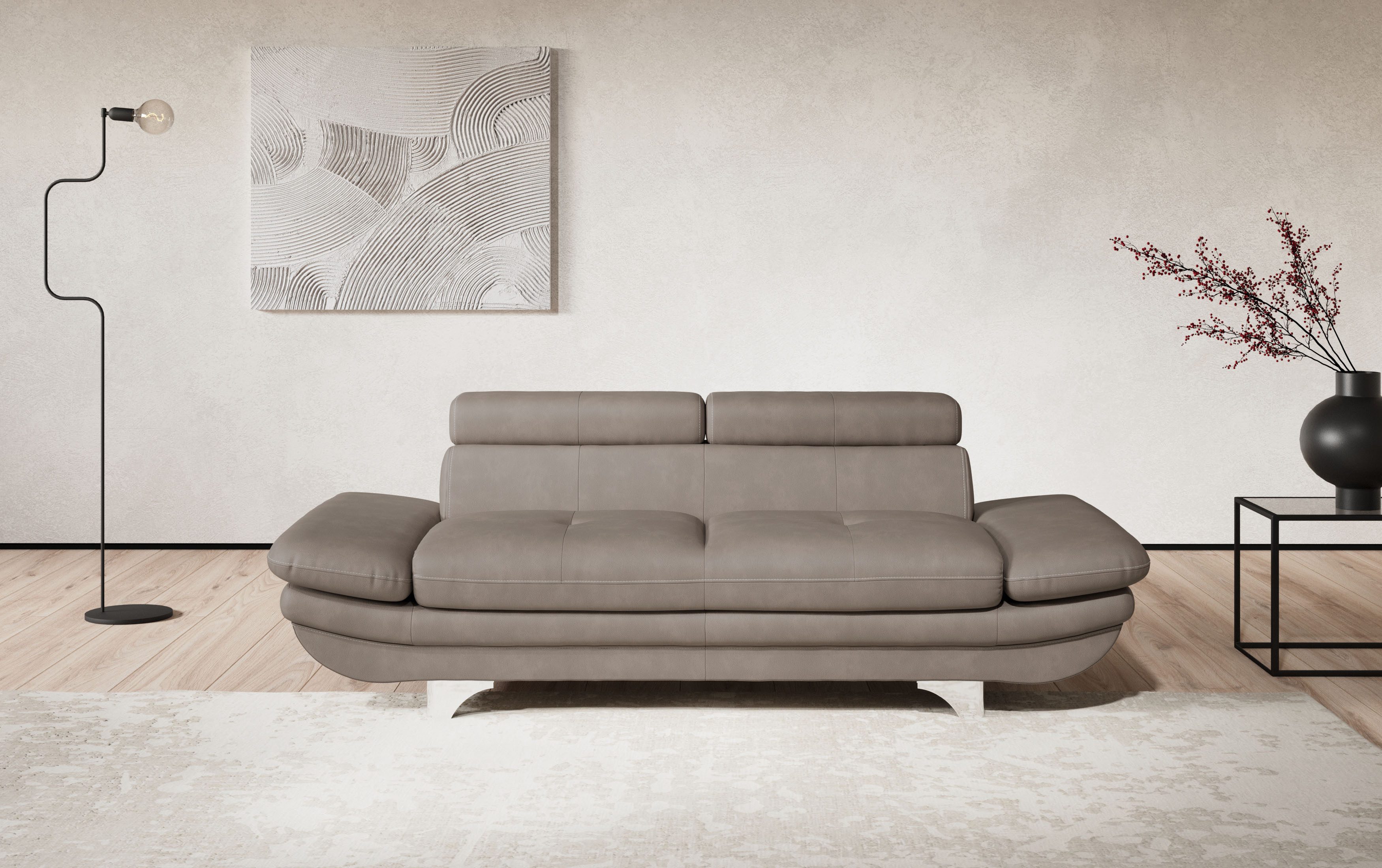 COTTA 2-zitsbank Enterprise Big-sofa, met verstelbare armleuning en rugleuning