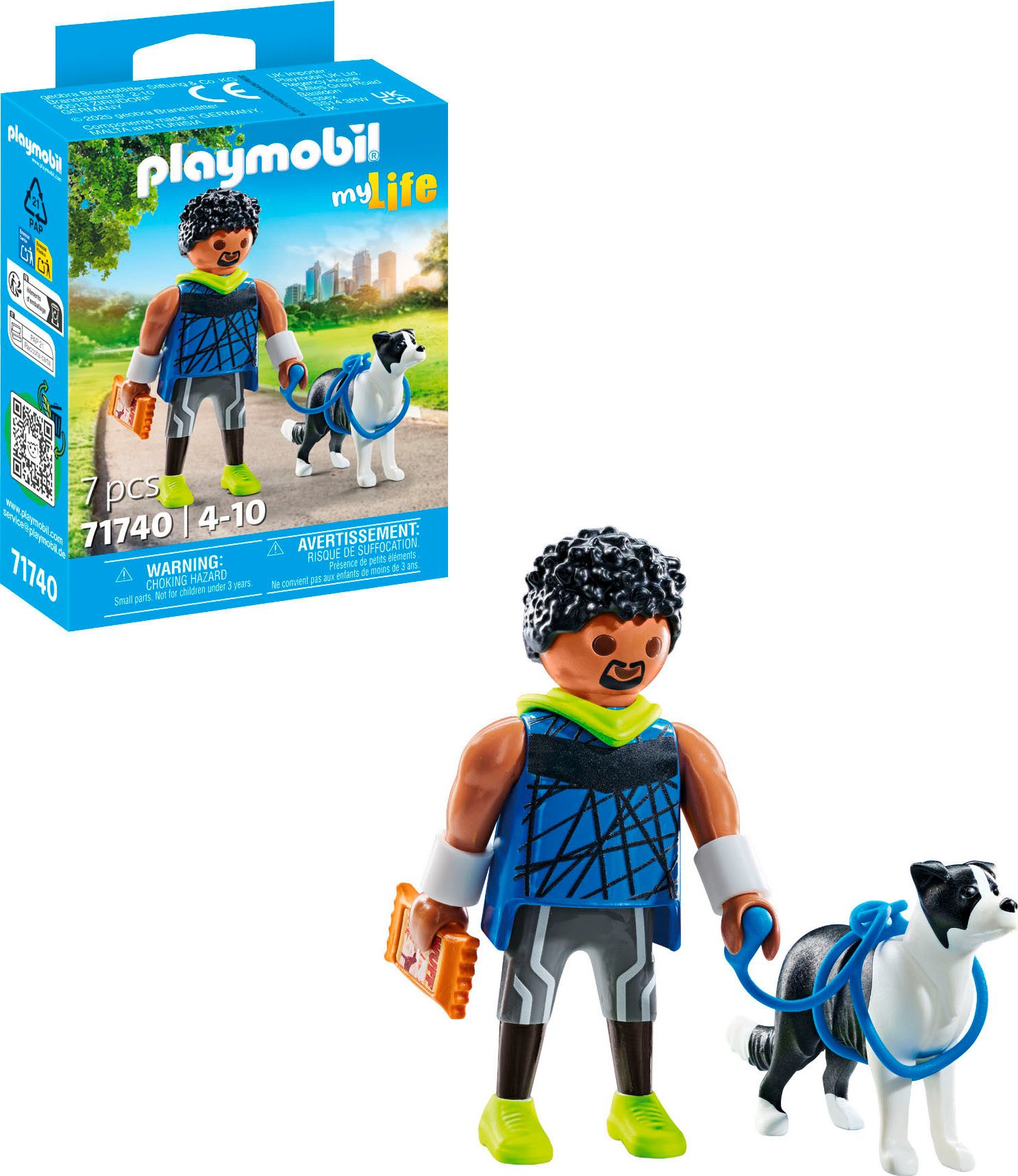 Playmobil® Constructie-speelset Jogger mit Border Collie (71740), Playmobil My Life (7-delig)