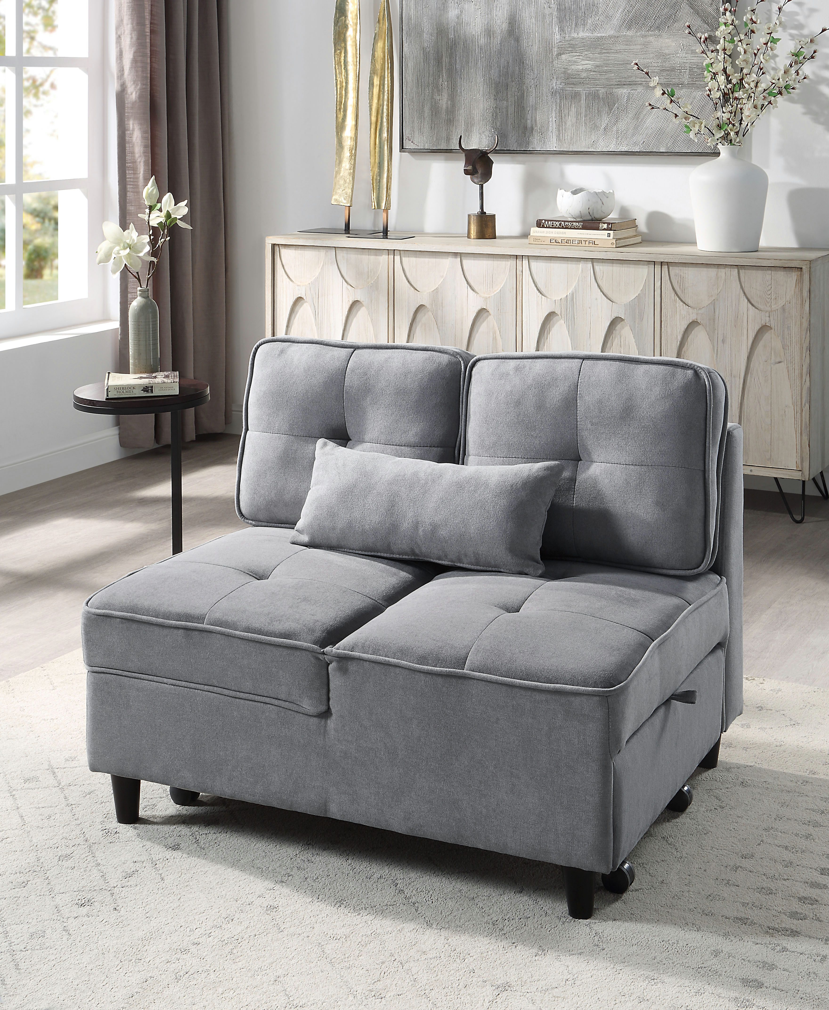 ATLANTIC home collection Slaapbank Freddy te veranderen in een loungestoel, relaxfauteuil en logeerbed, incl....