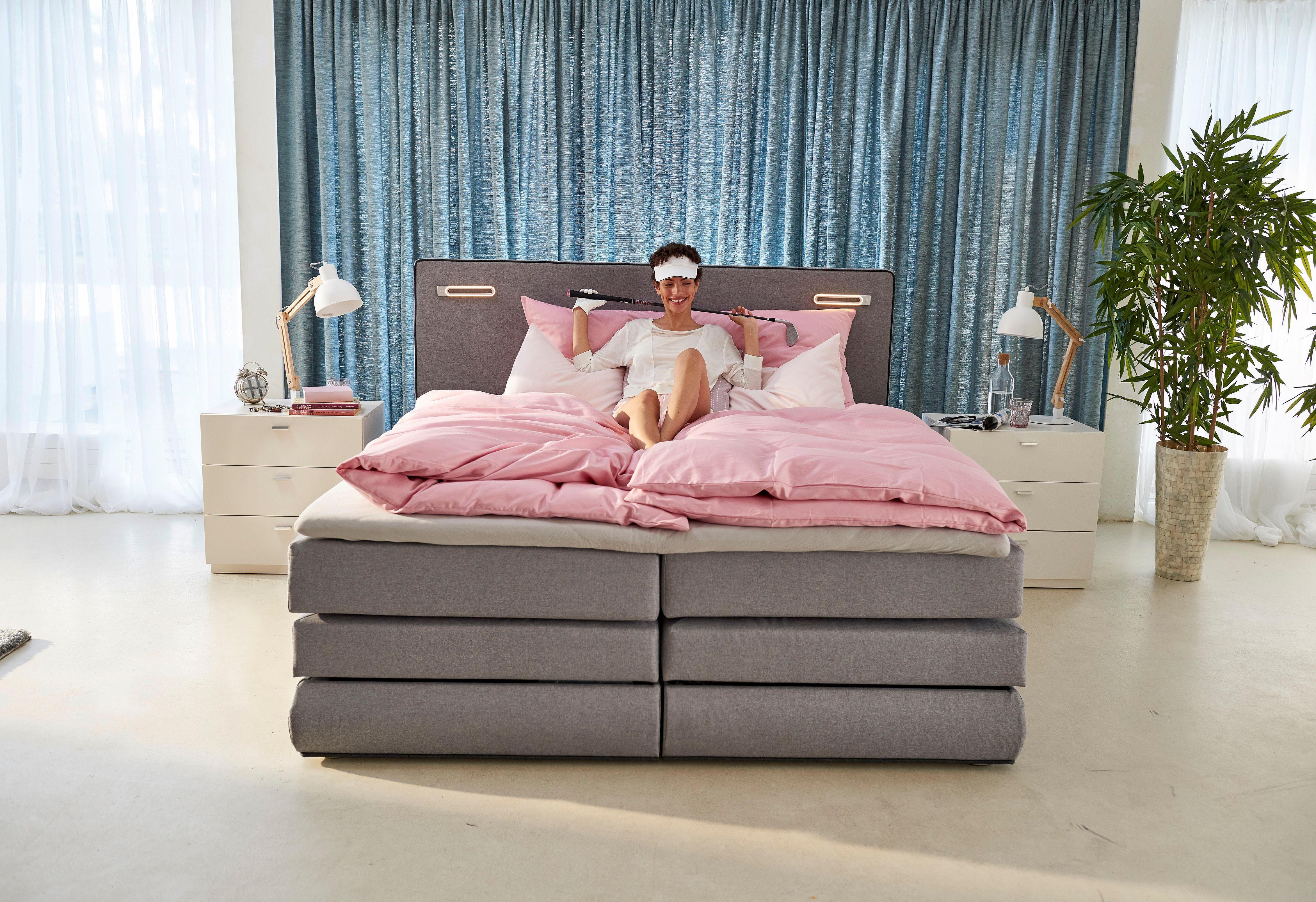 COLLECTION AB Boxspring Ninoni incl. bedlade, topper en optioneel met led-verlichting