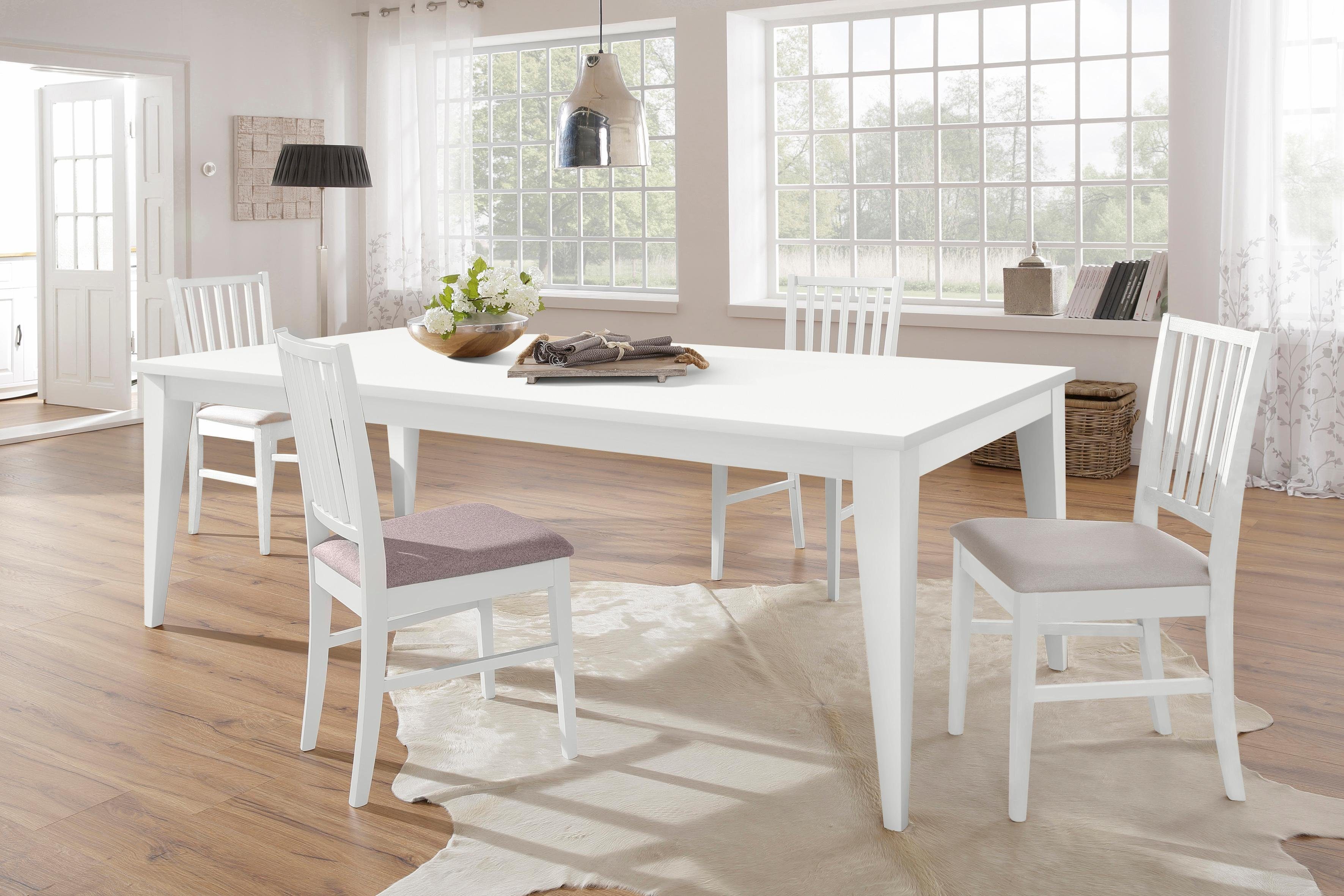 Home affaire Eetkamerstoel Ruanda keukenstoel TOPSELLER in set van 2, 4 of 6, houten stoel (set)