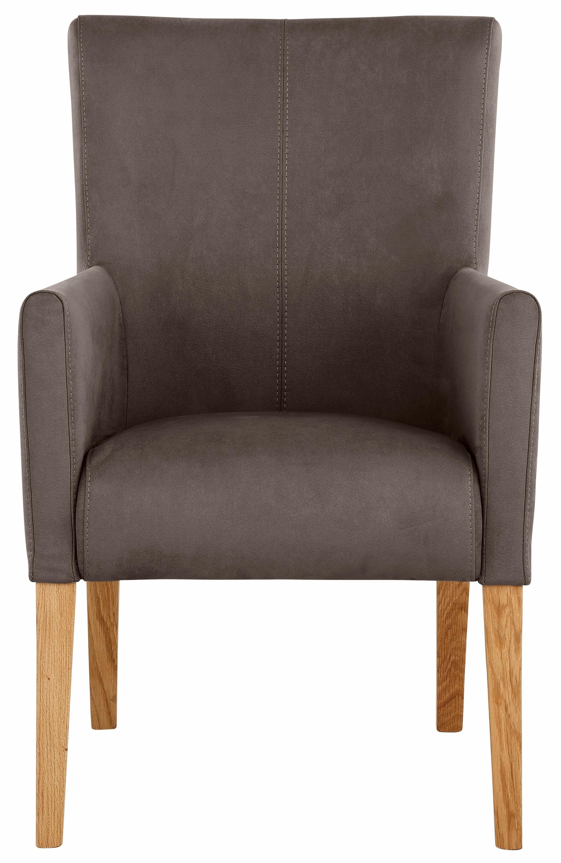 Home affaire Stoel met armleuningen King BESTSELLER! Eetkamerstoel met comfortabele bekleding, eetkamerstoel met armleuningen