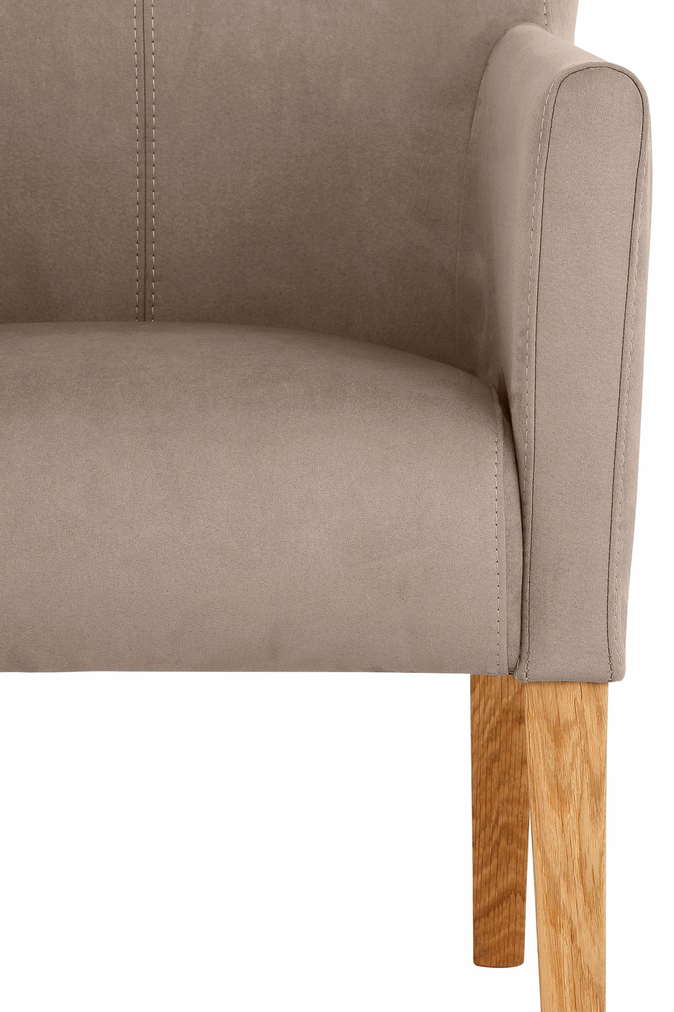 Home affaire Stoel met armleuningen King BESTSELLER! Eetkamerstoel met comfortabele bekleding, eetkamerstoel met armleuningen