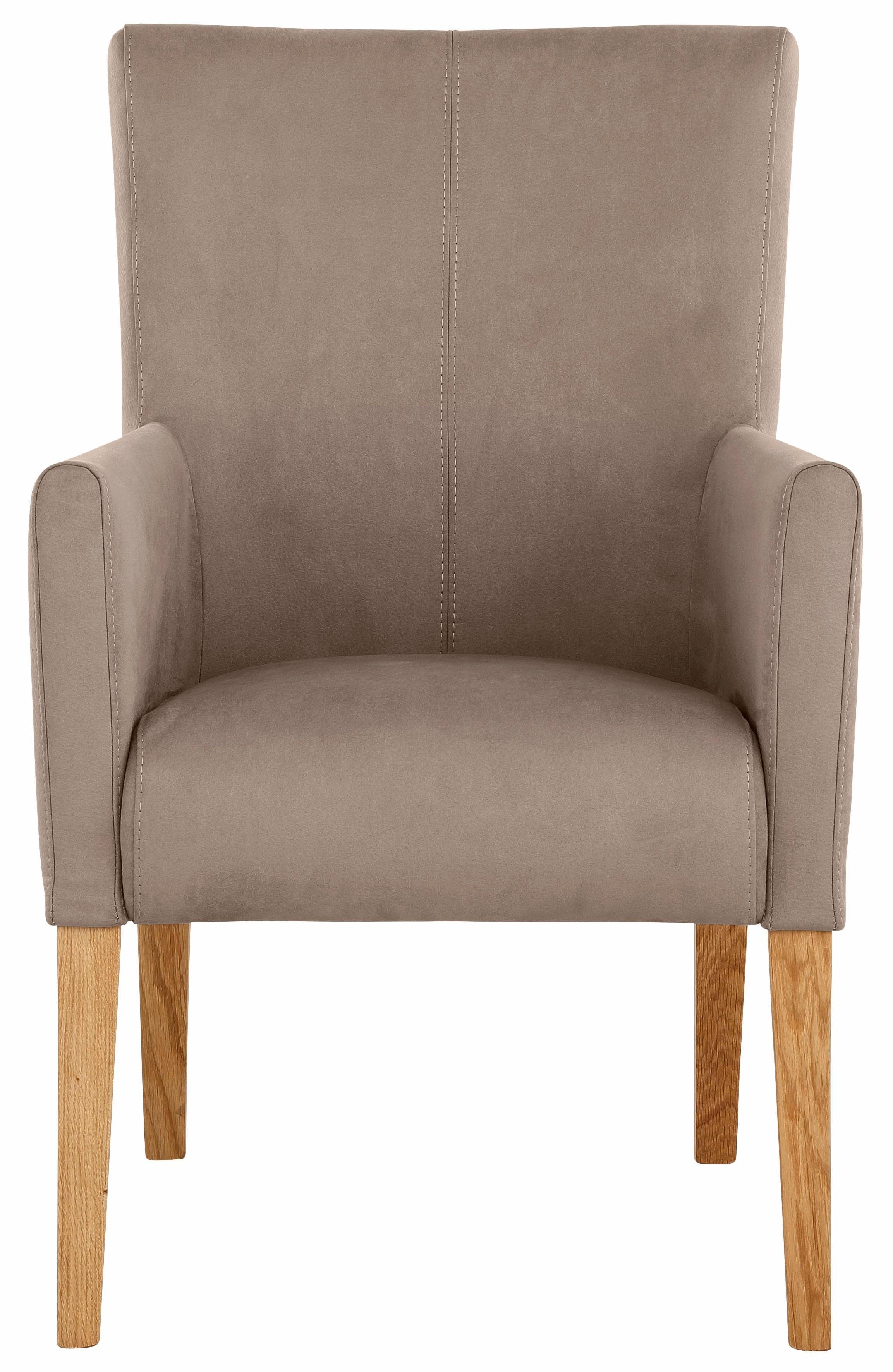 Home affaire Stoel met armleuningen King BESTSELLER! Eetkamerstoel met comfortabele bekleding, eetkamerstoel met armleuningen