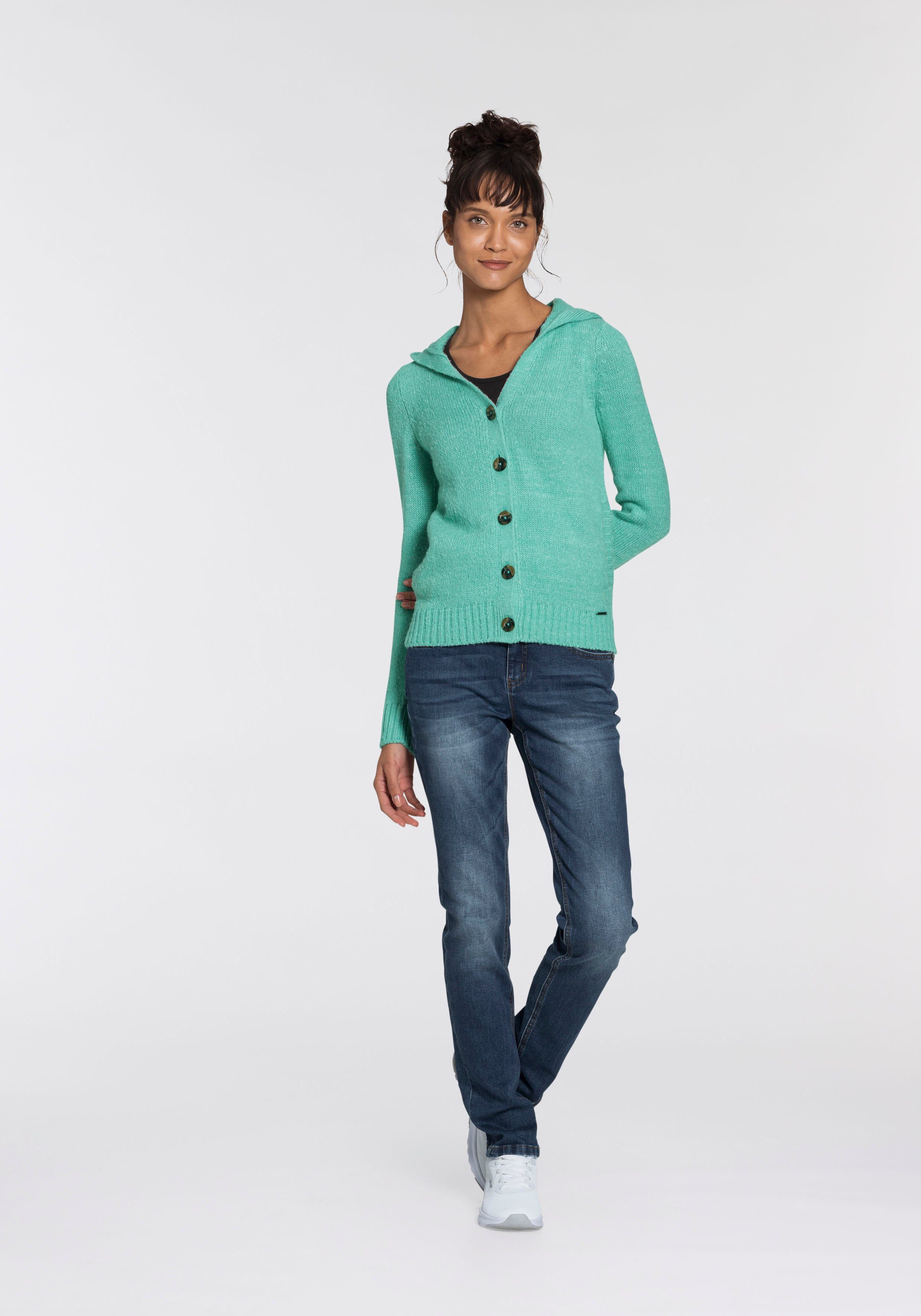 KangaROOS Relax fit jeans RELAX-FIT HIGH WAIST enkelvrije snit, omrolbare broekspijpen