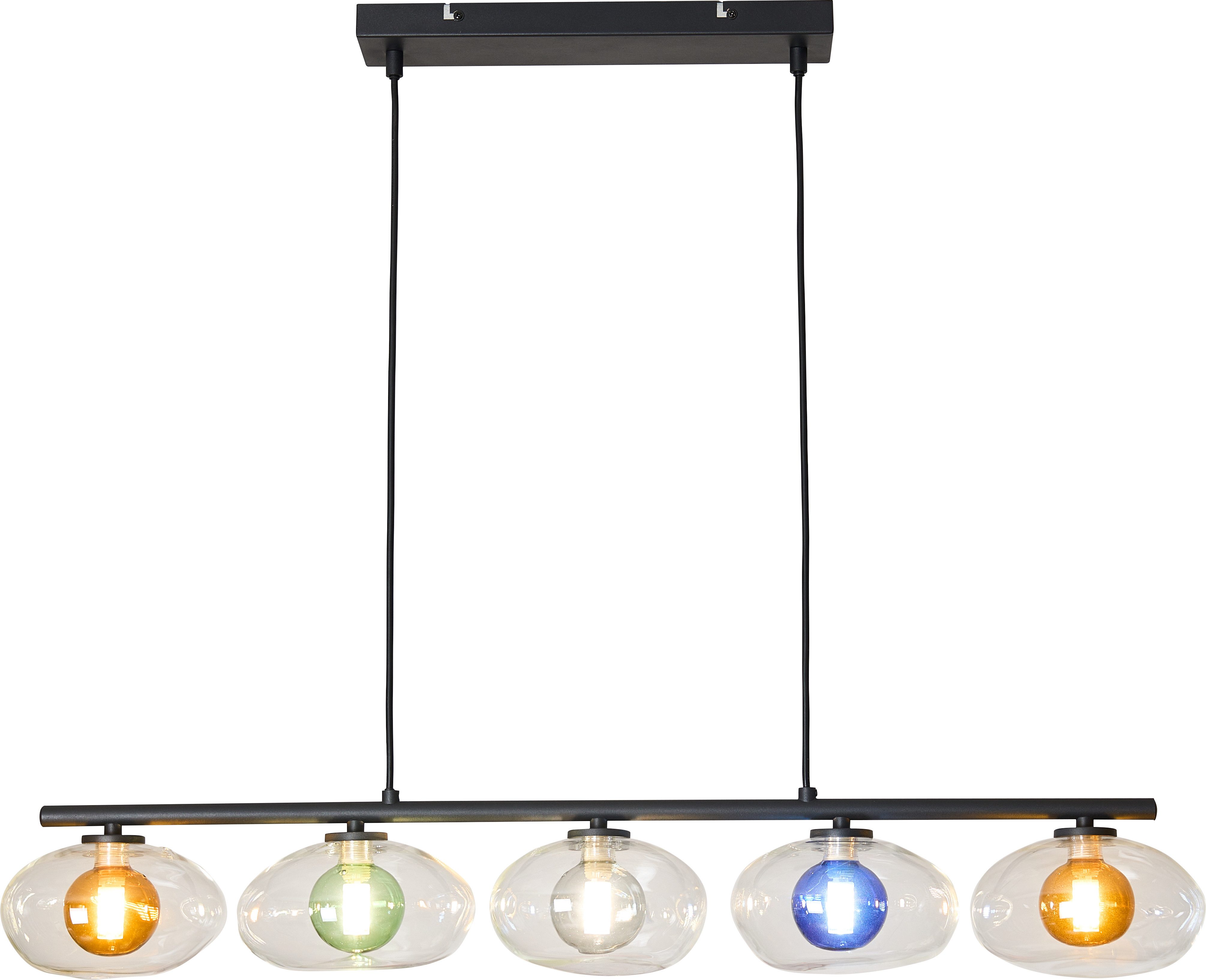 ECO-Light URANUS 9460 S-5 COL Hanglamp G9 Bont, Amber, Groen, Smoke, Blauw