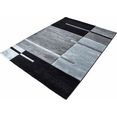 ayyildiz teppiche vloerkleed hawaï 1310 met de hand gesneden relifpatroon, woonkamer grijs