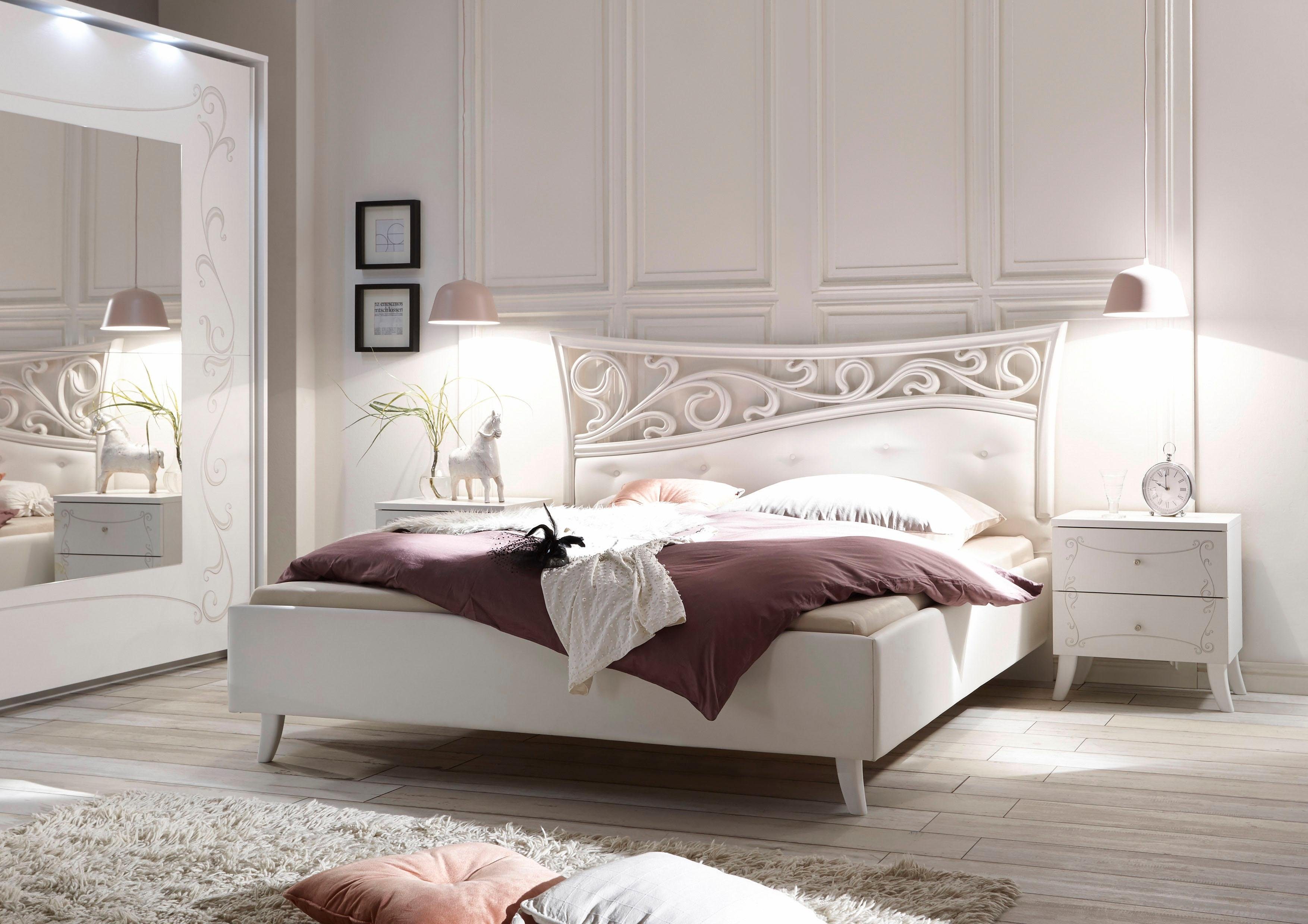 INOSIGN Gestoffeerd bed Soler bedden wit